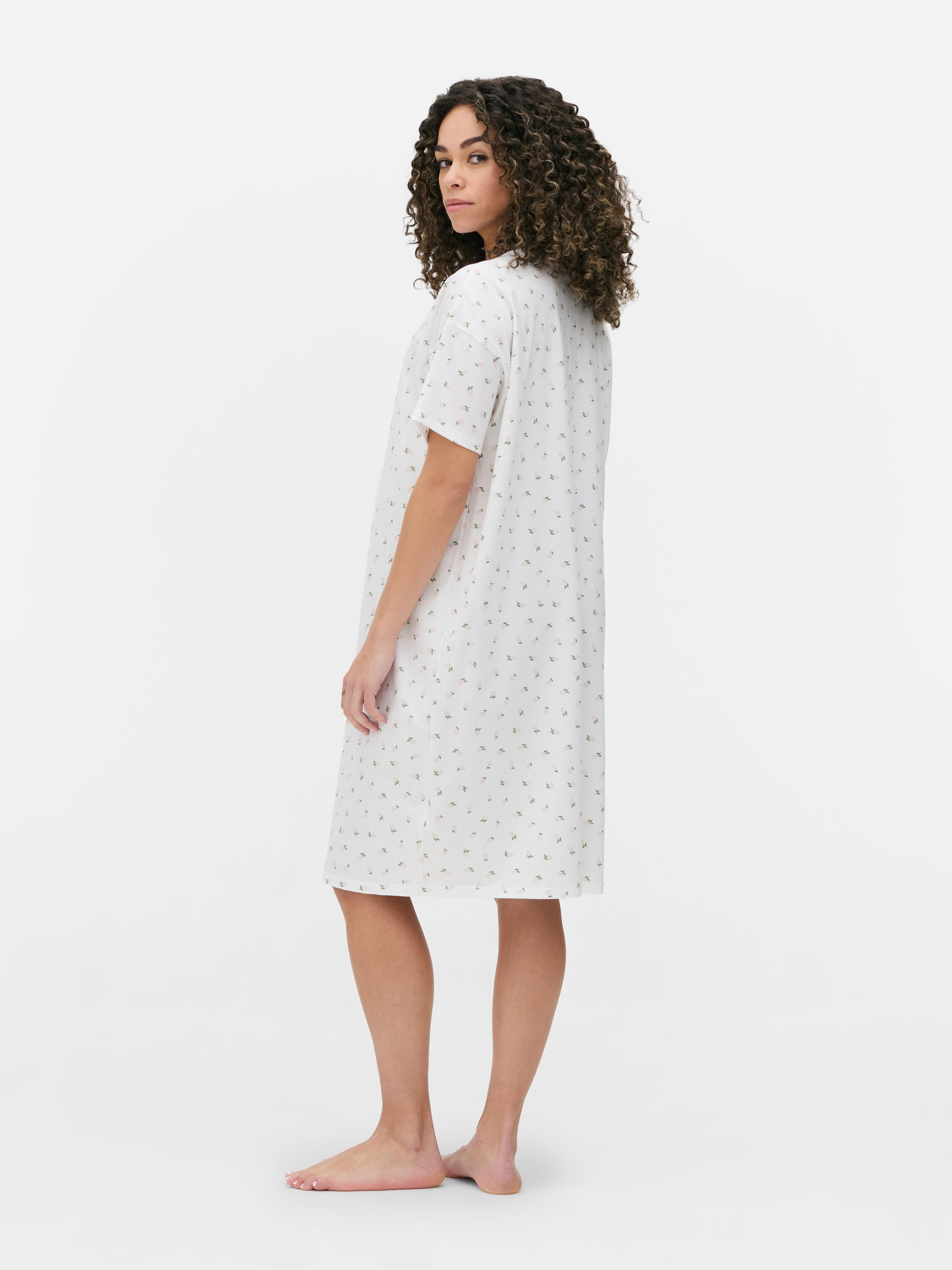 Tricou de somn cu imprimeu floral pentru maternitate