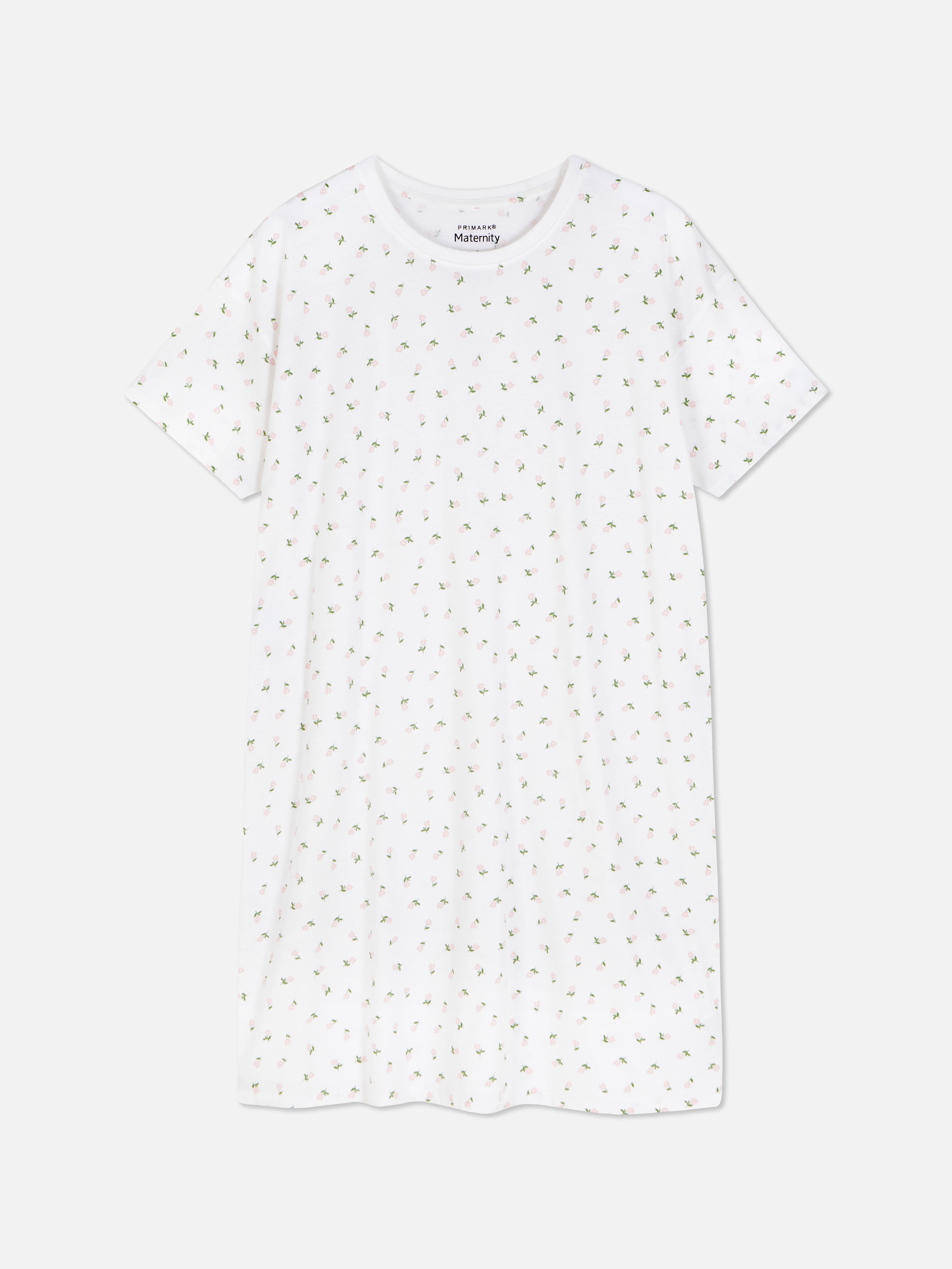 Tricou de somn cu imprimeu floral pentru maternitate