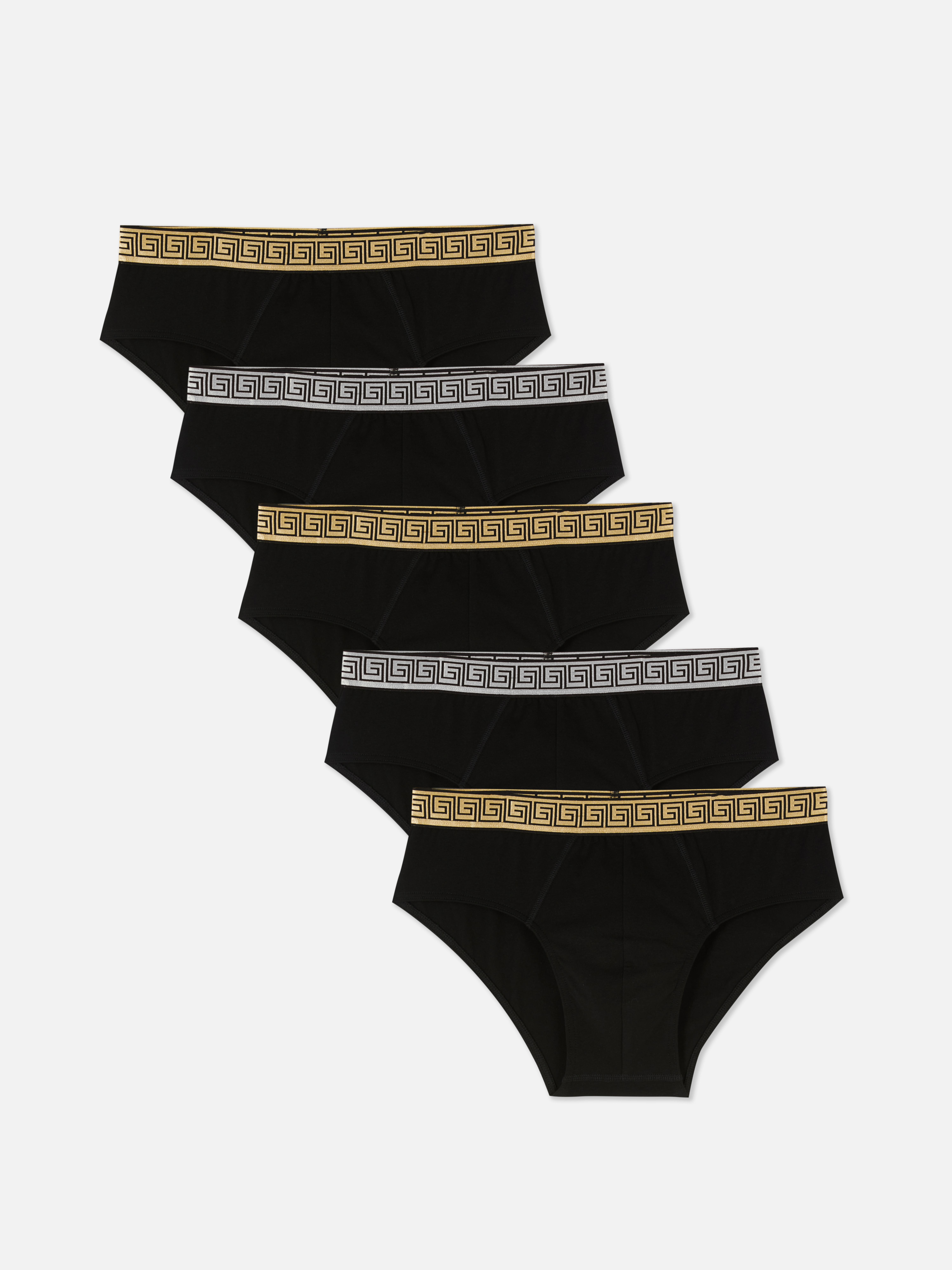 Lot de 5 culottes à taille métallisée