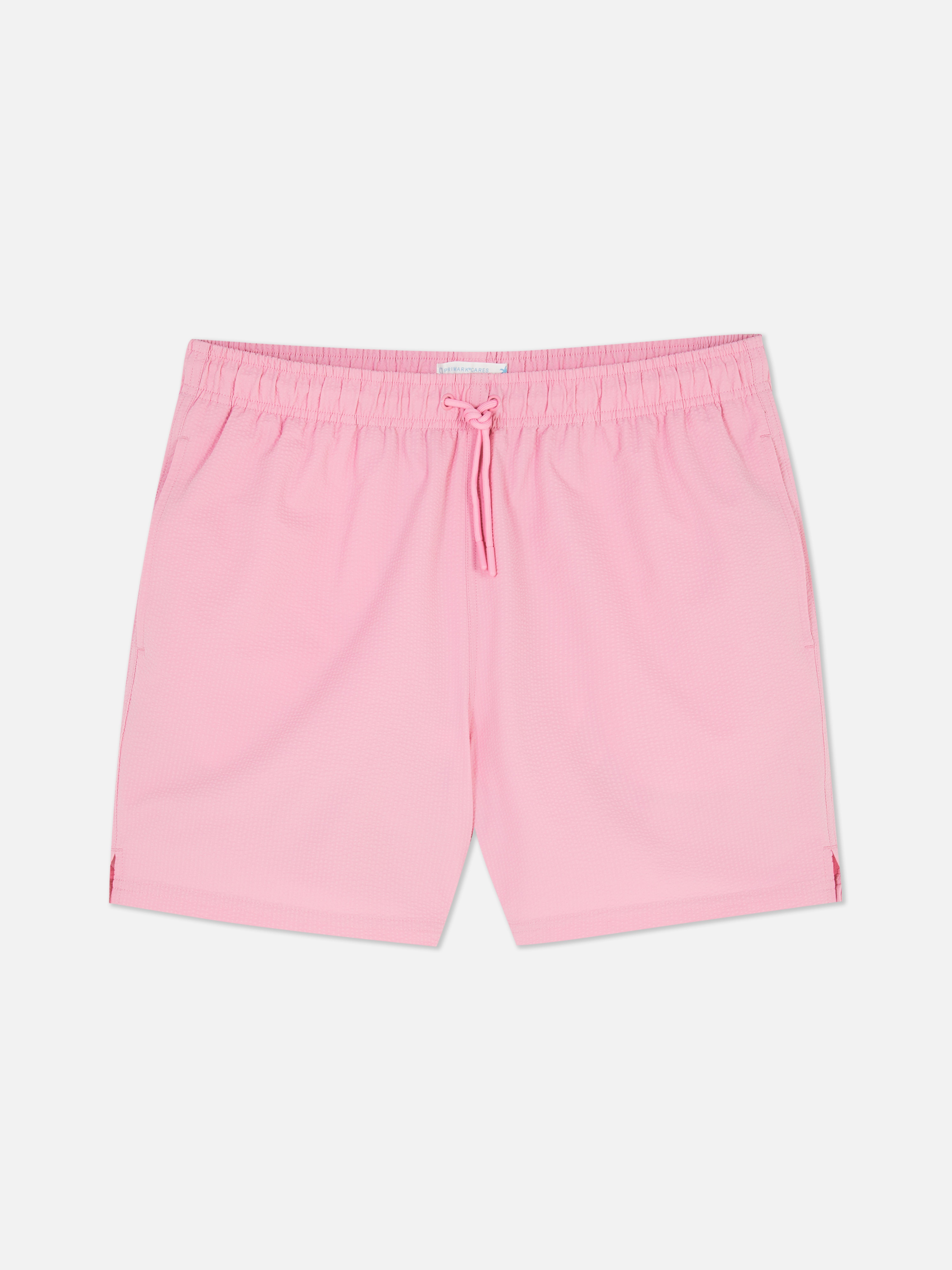 Zwemshort met trekkoord en textuur