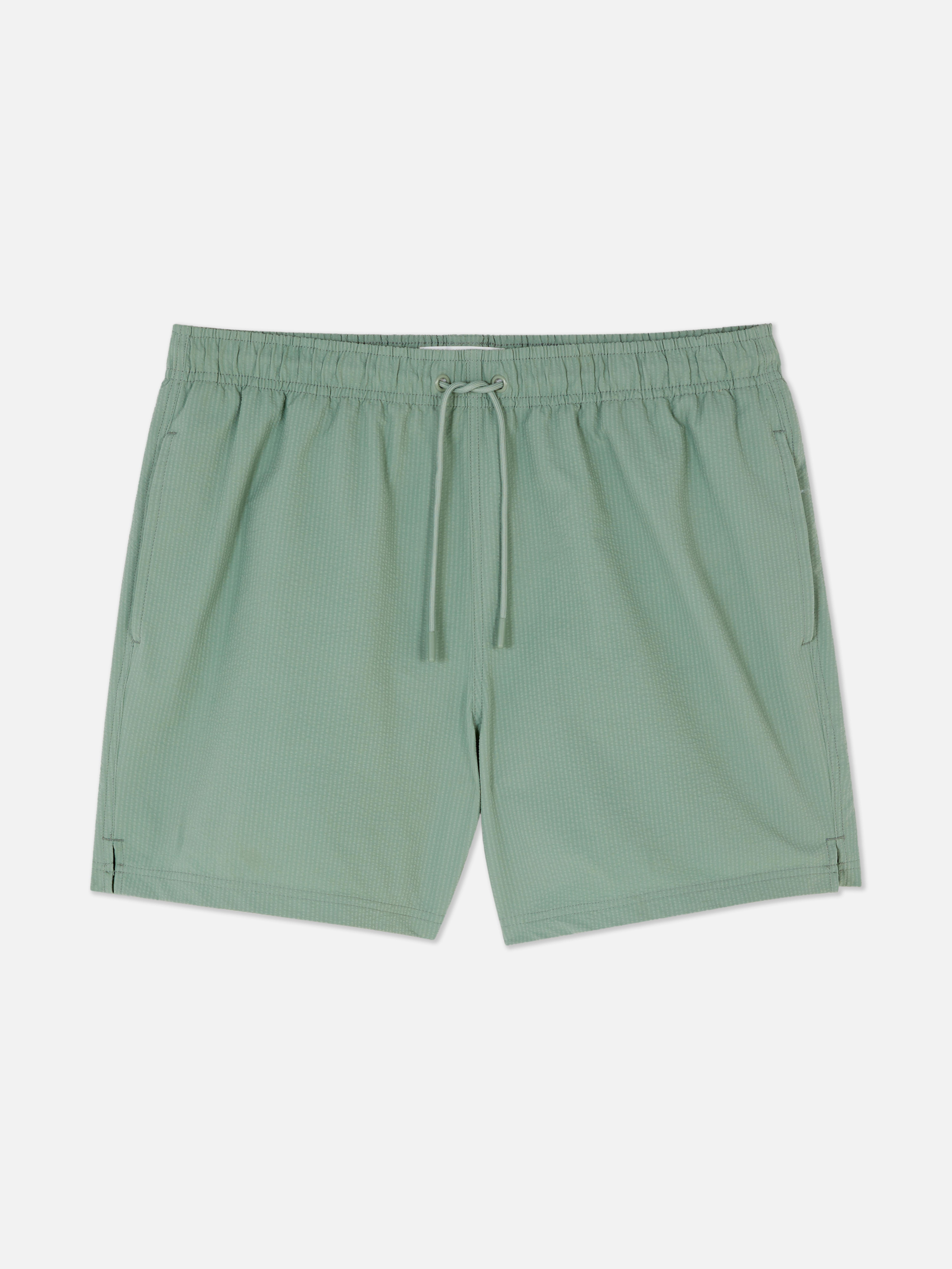 Strukturierte Badeshorts mit Kordelzug