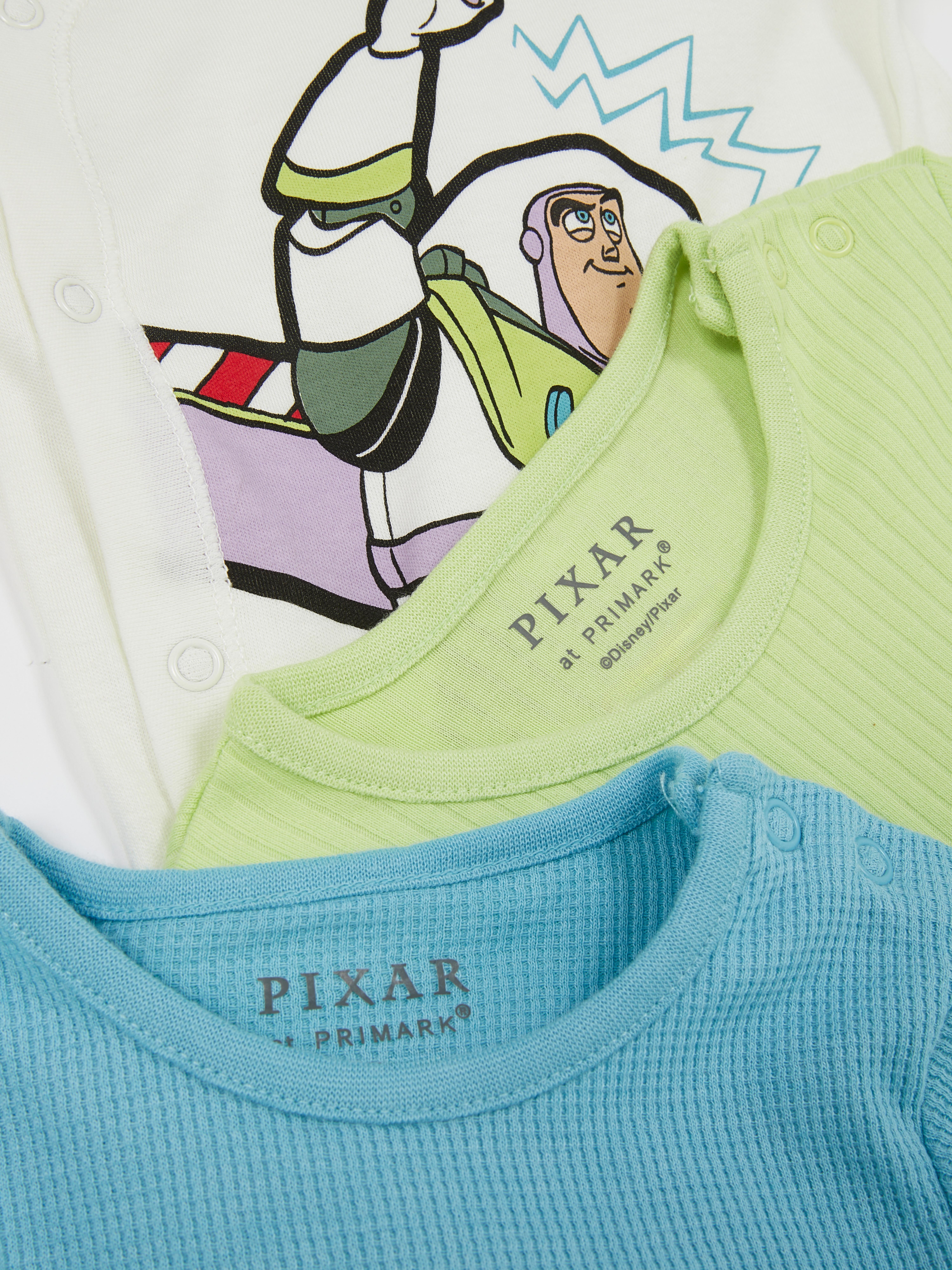 Lot de 3 bodys nouveau-né Disney Pixar