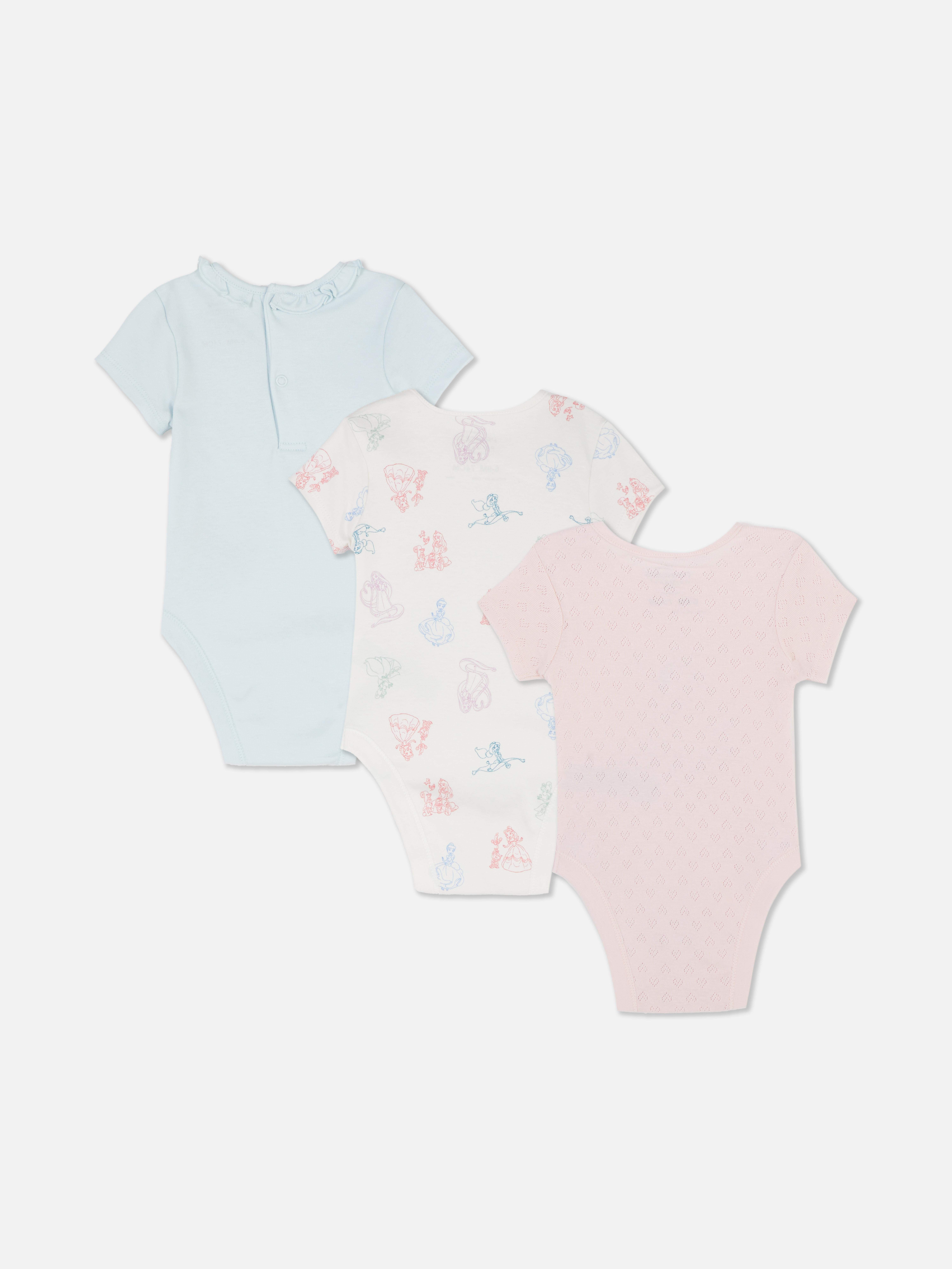 Confezione da 3 body neonato Principesse Disney