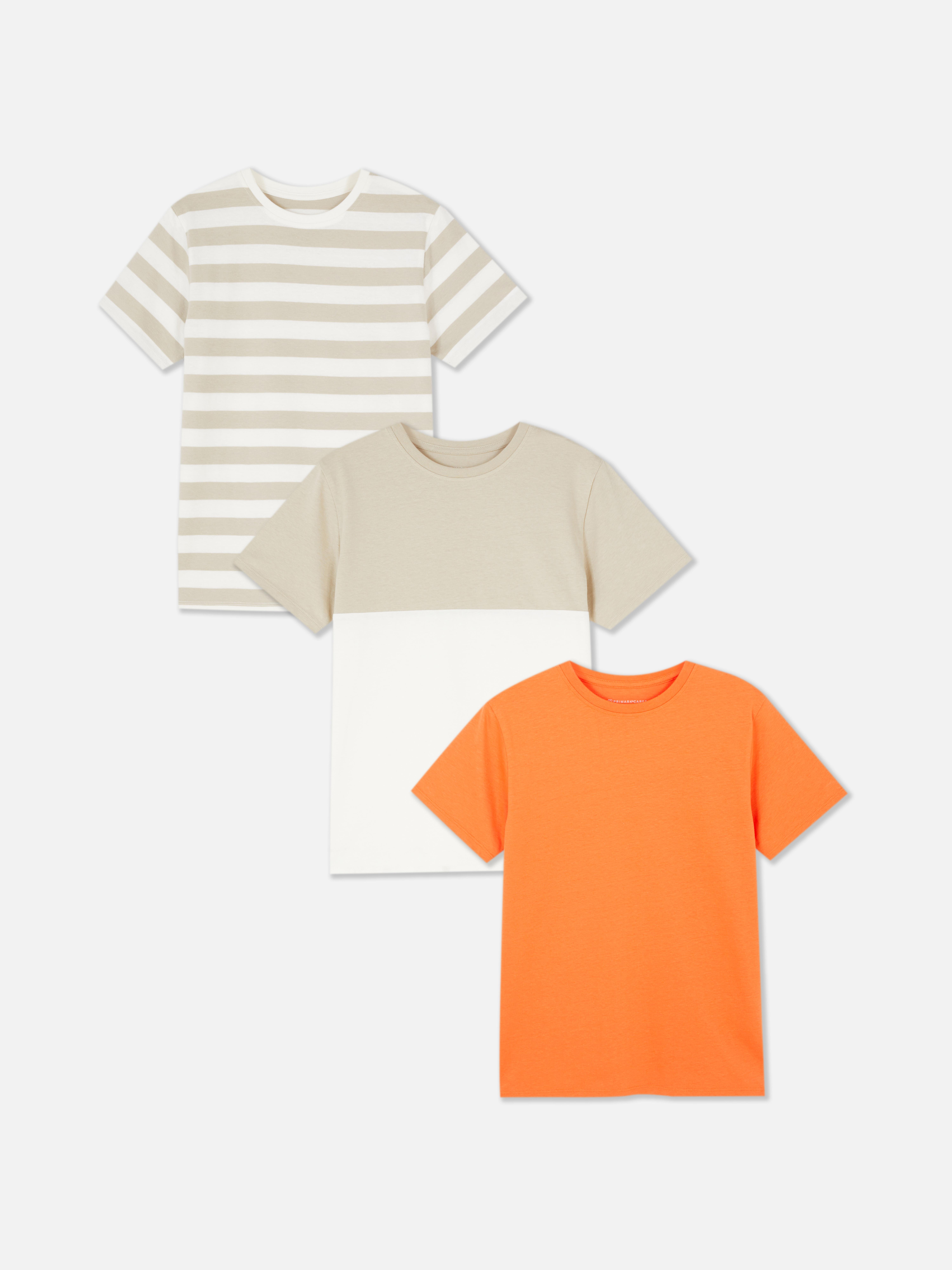 Pack de 3 camisetas de manga corta Piedra