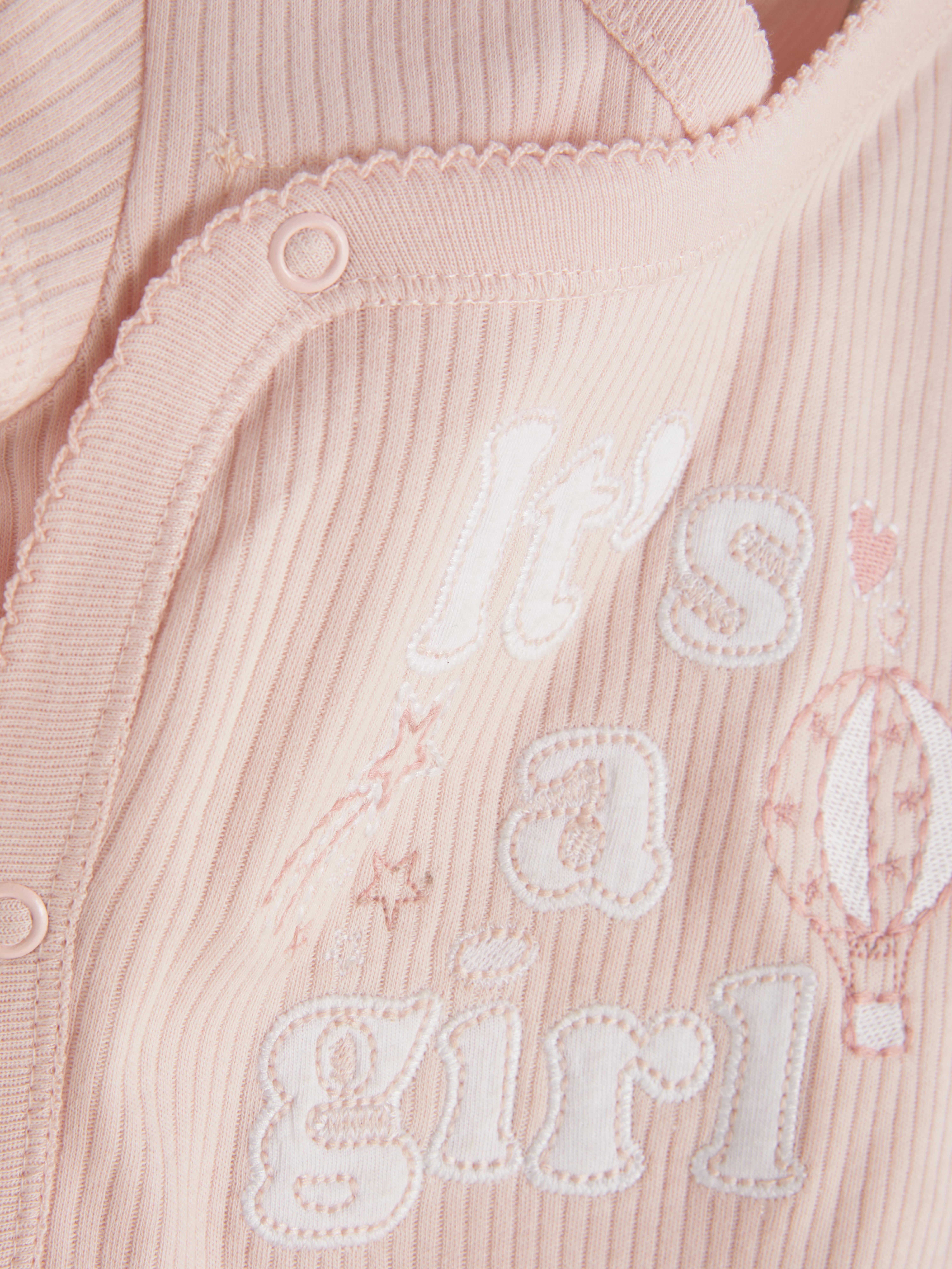 It's a Girl Ribbed Bodysuit