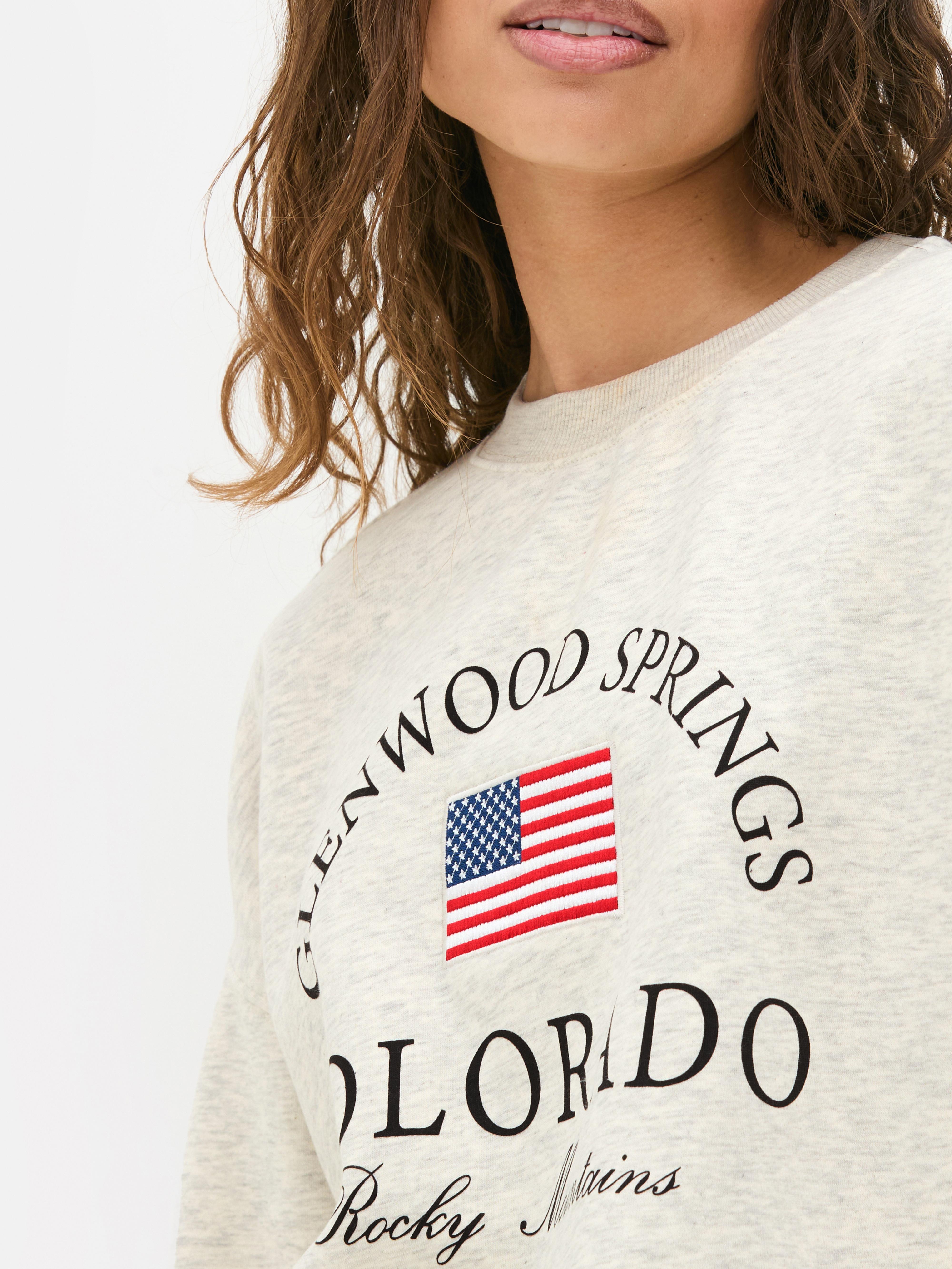 Oversized sweatshirt met print