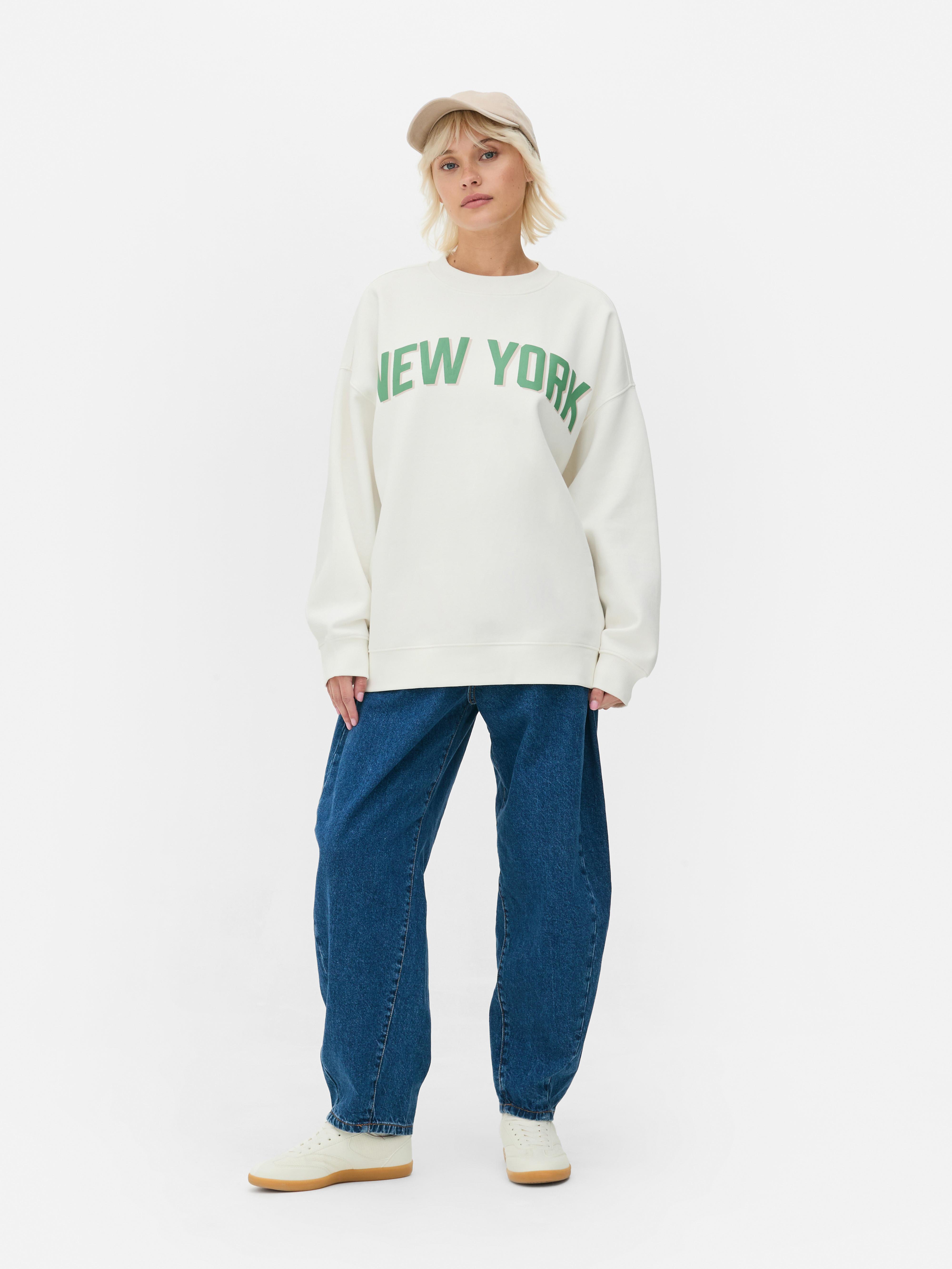 Oversized sweatshirt met print