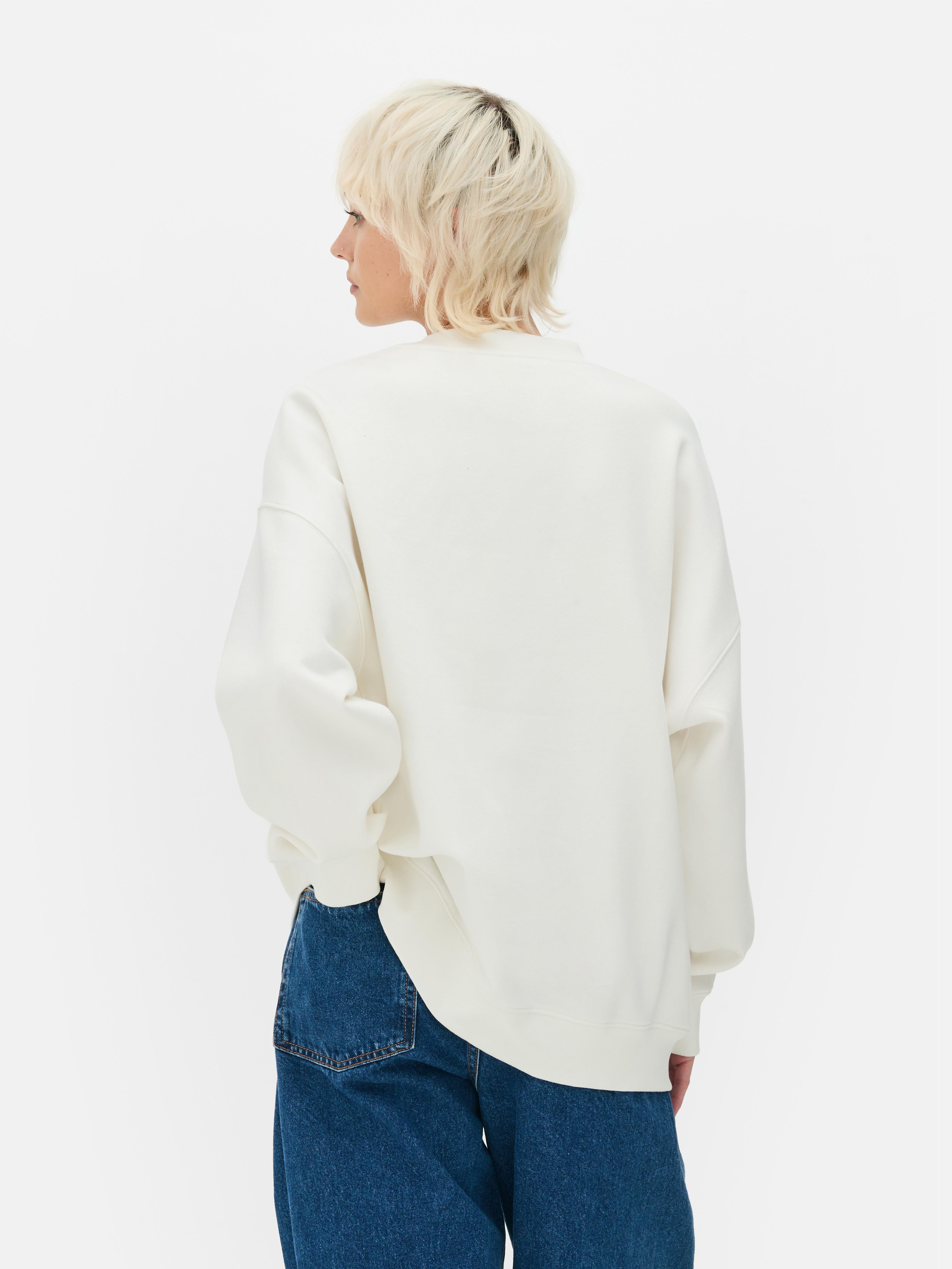 Oversized sweatshirt met print