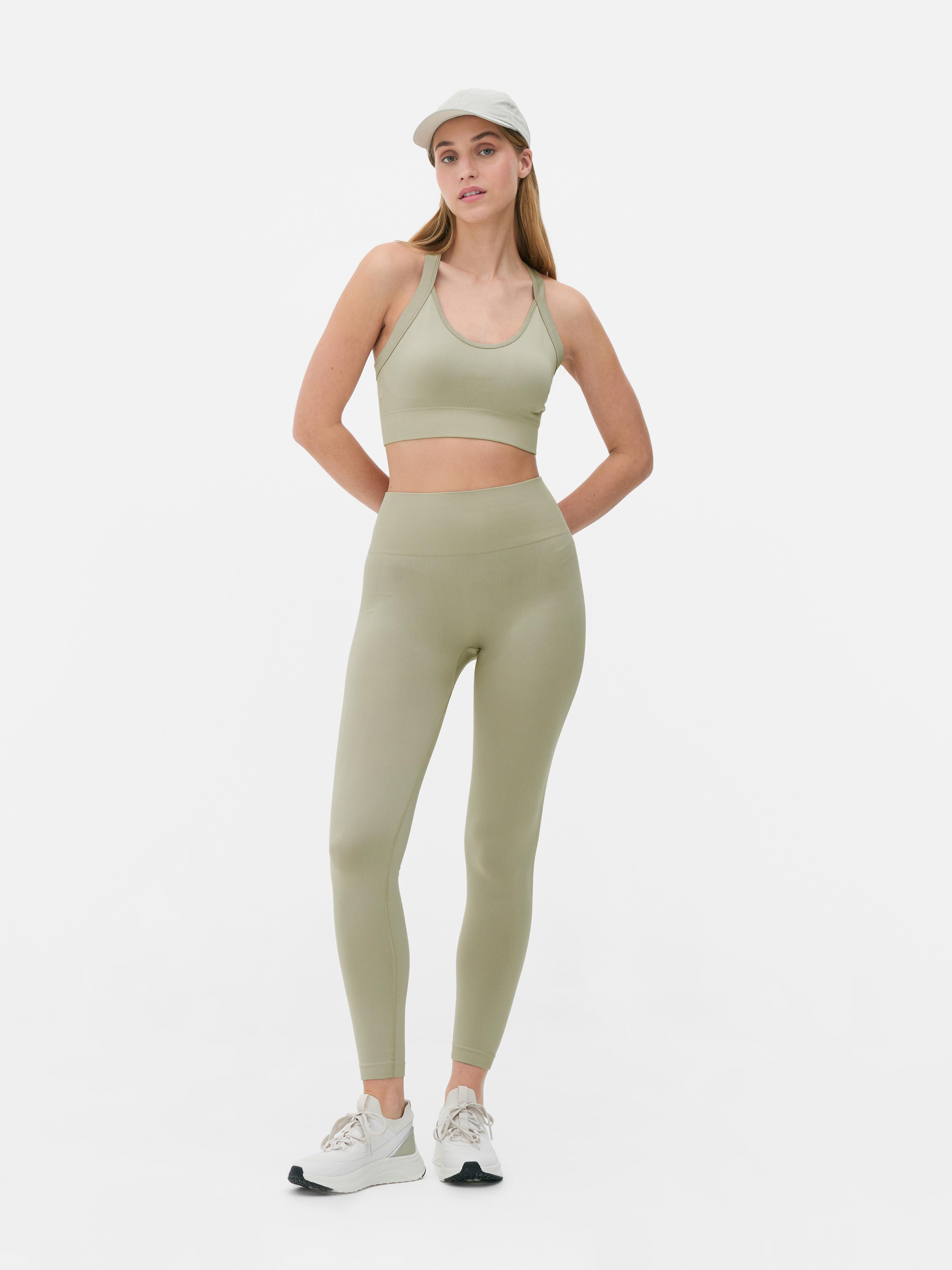 Haut court de sport sans coutures Vert clair
