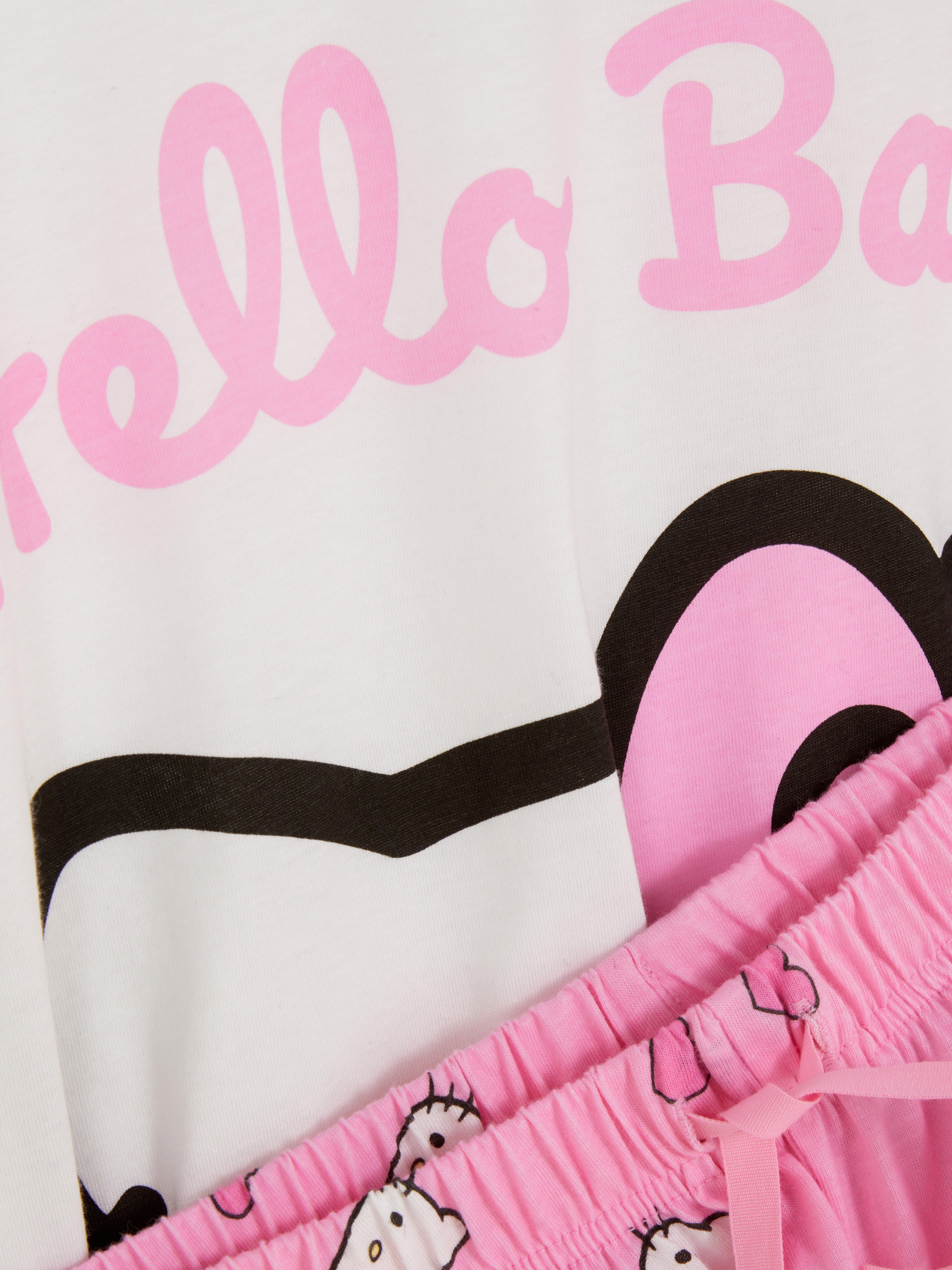 Pijama Primark Twill Mujer Rosas Para Pijama Corto De Hello Kitty