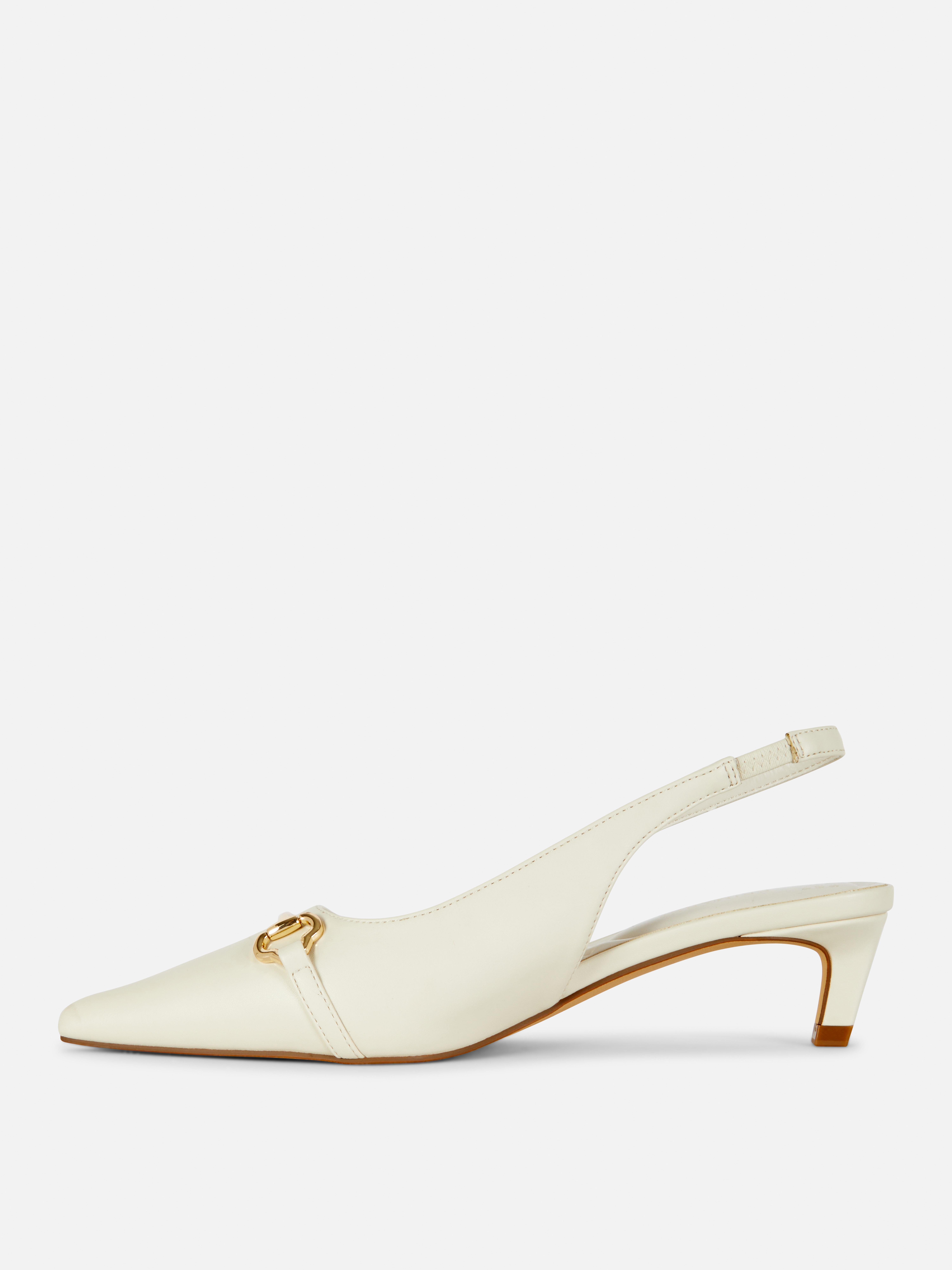 Wide Fit Snaffle Slingback Heels