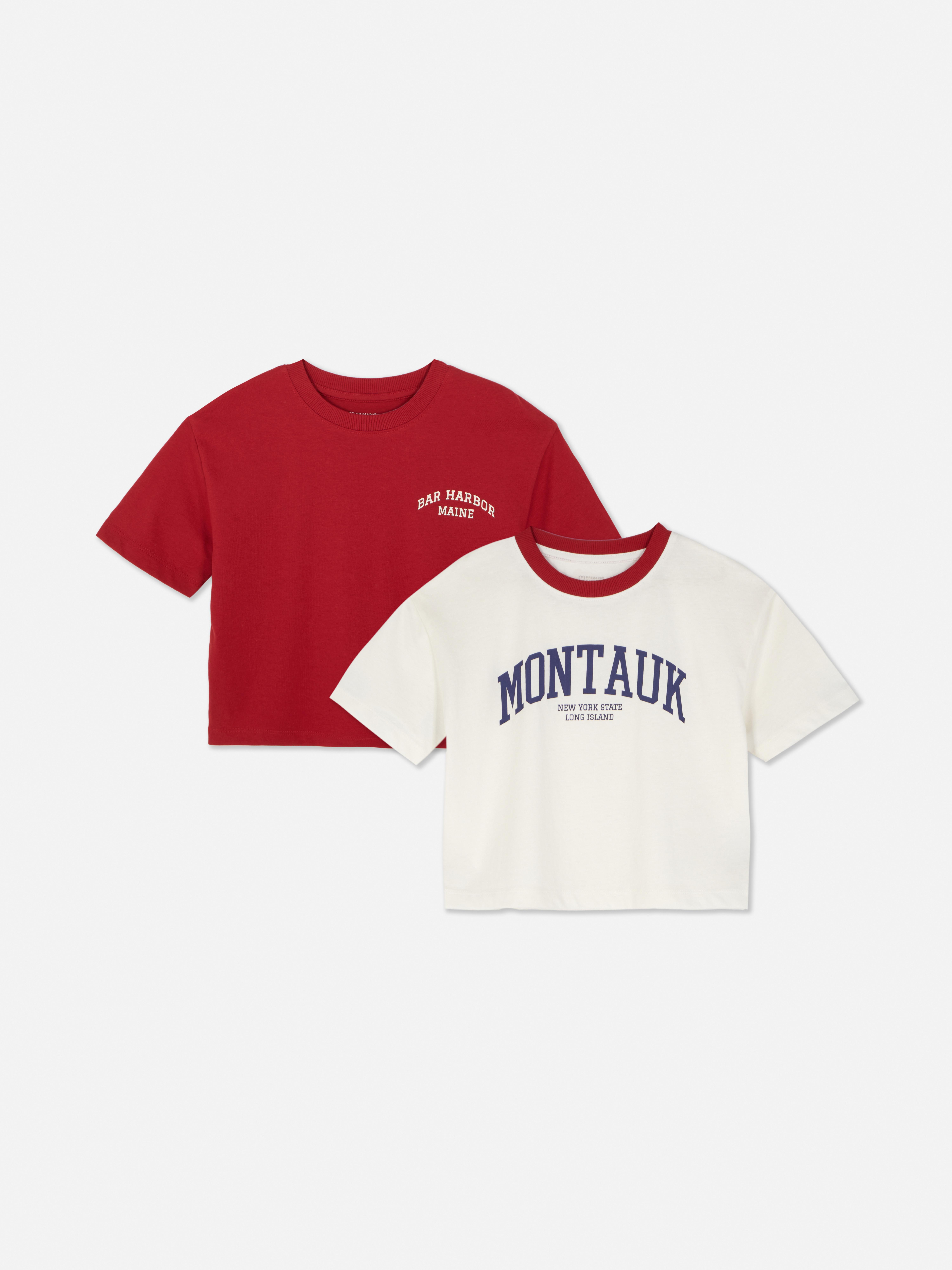 2pk USA Short Sleeved T-Shirts