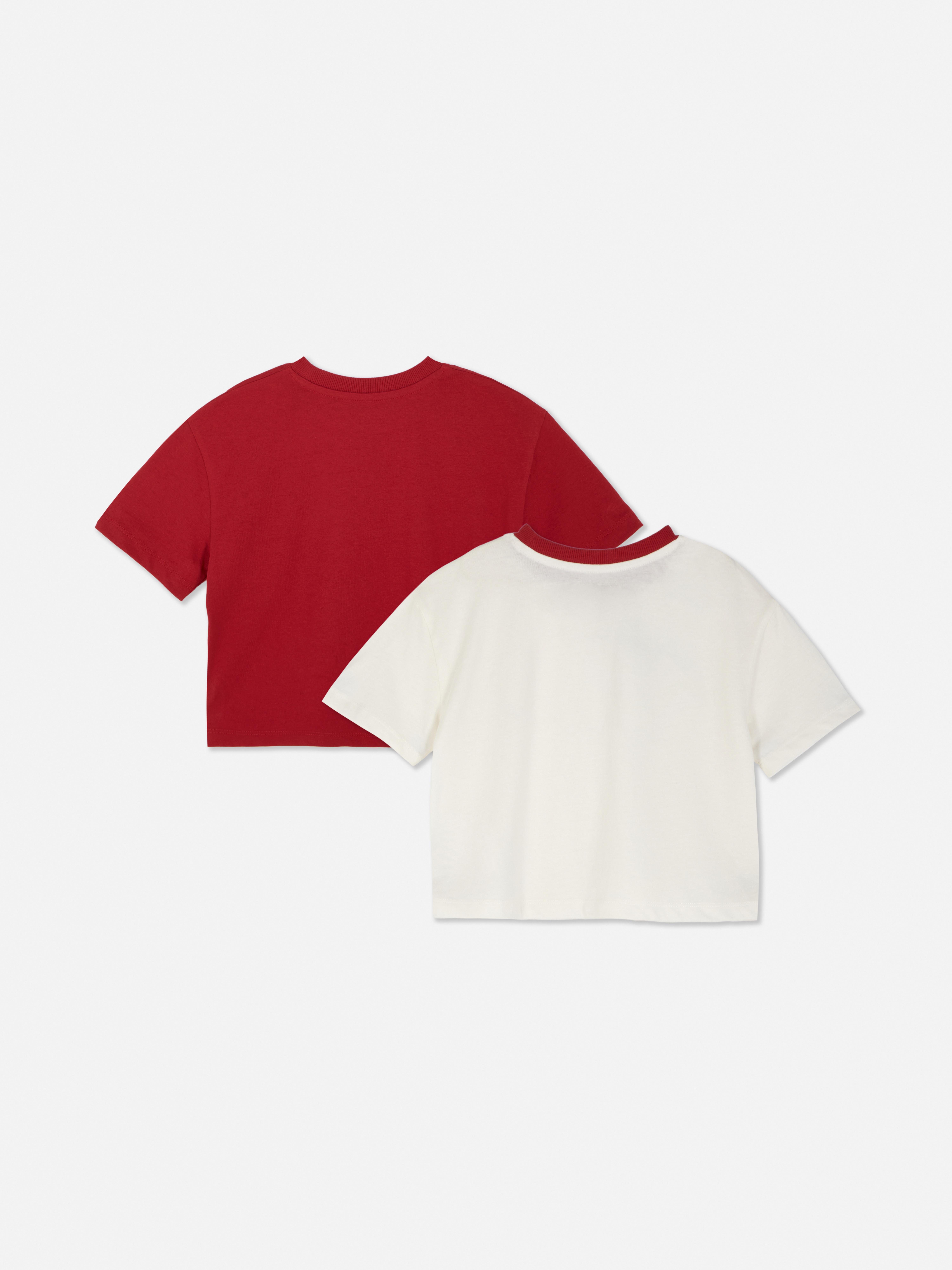 „USA“ Kurzarm-T-Shirts, 2er-Pack