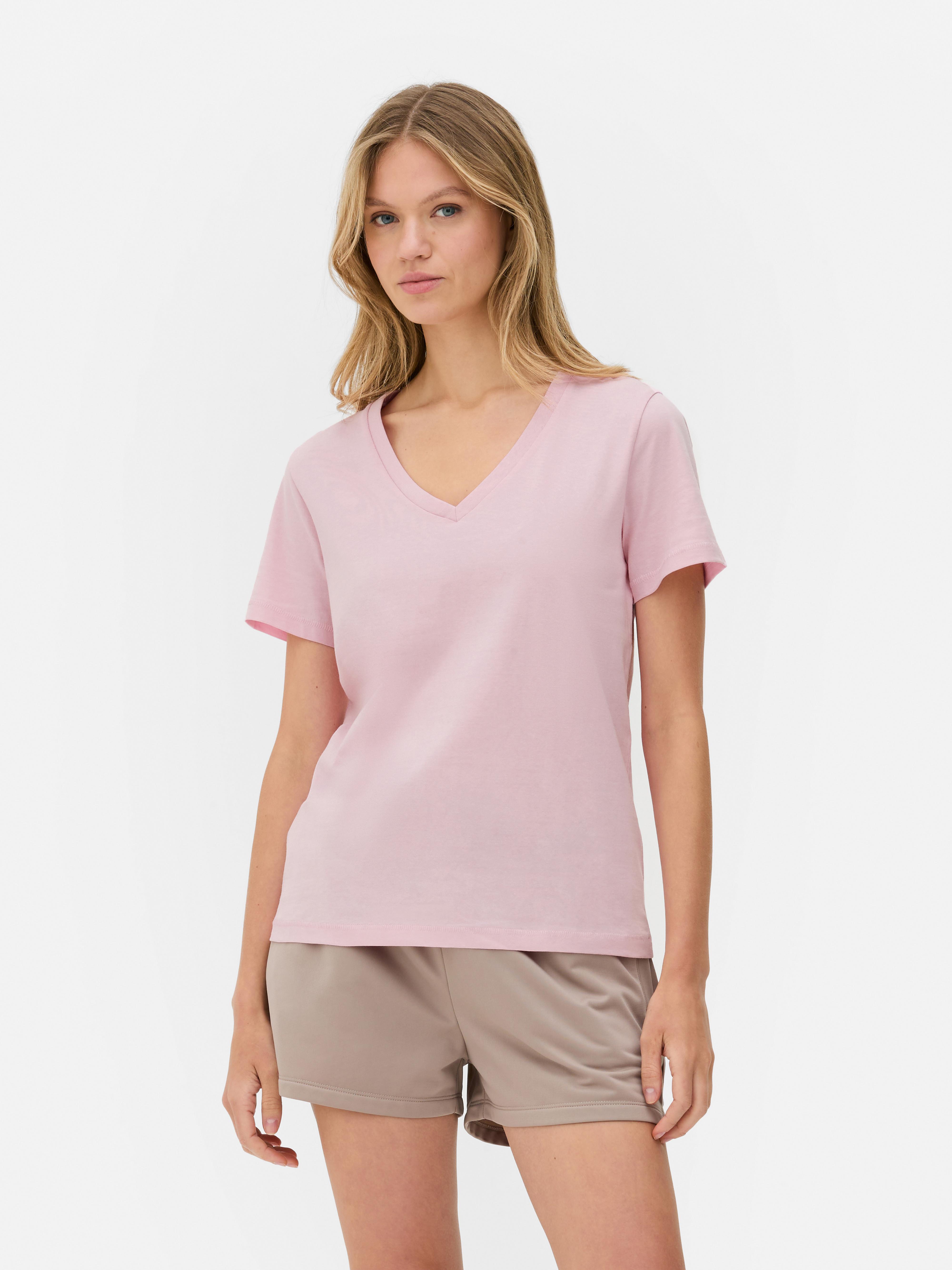 V-Neck Short Sleeve T-Shirt