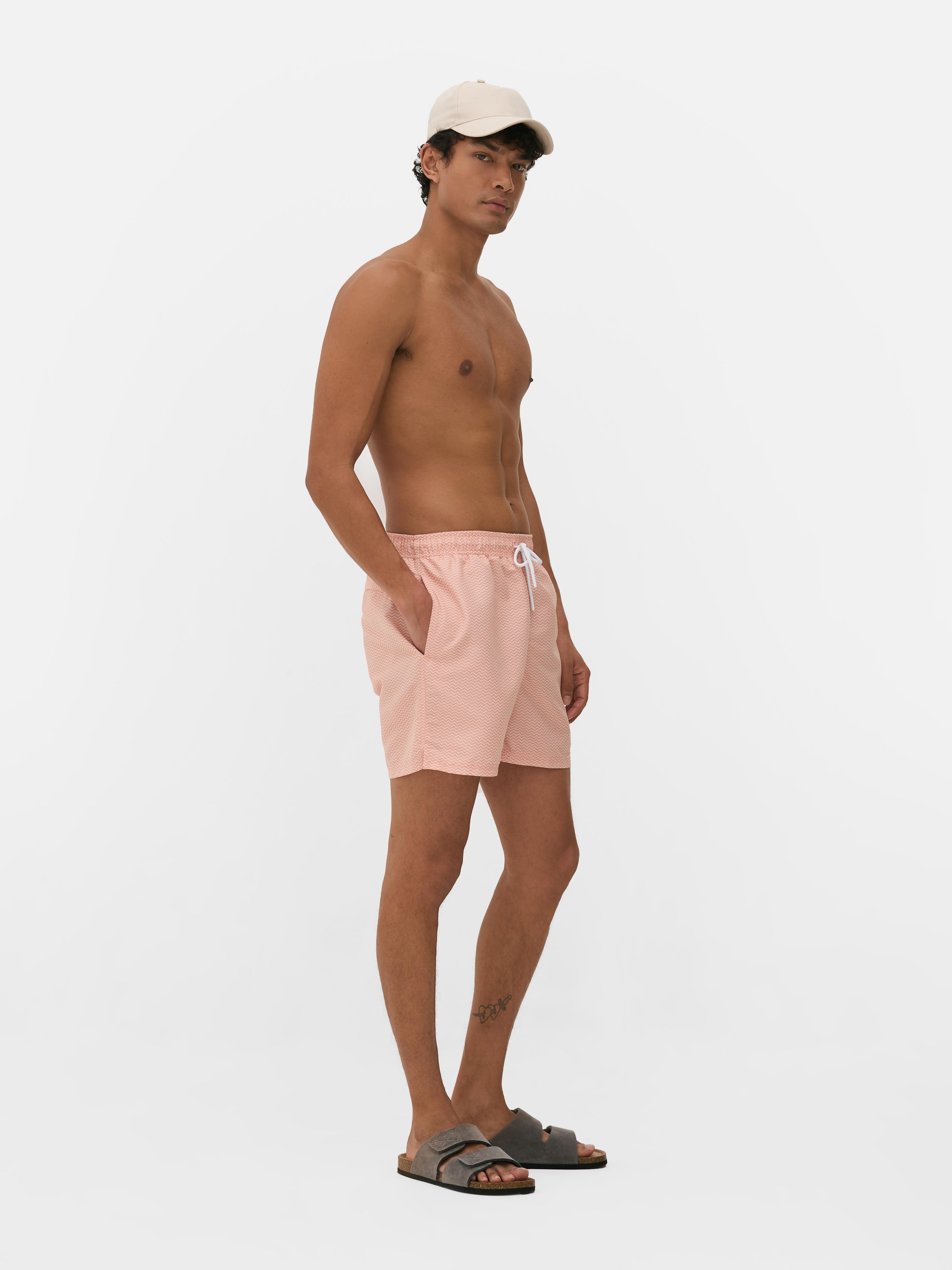 Bañador con diseño en zigzag
