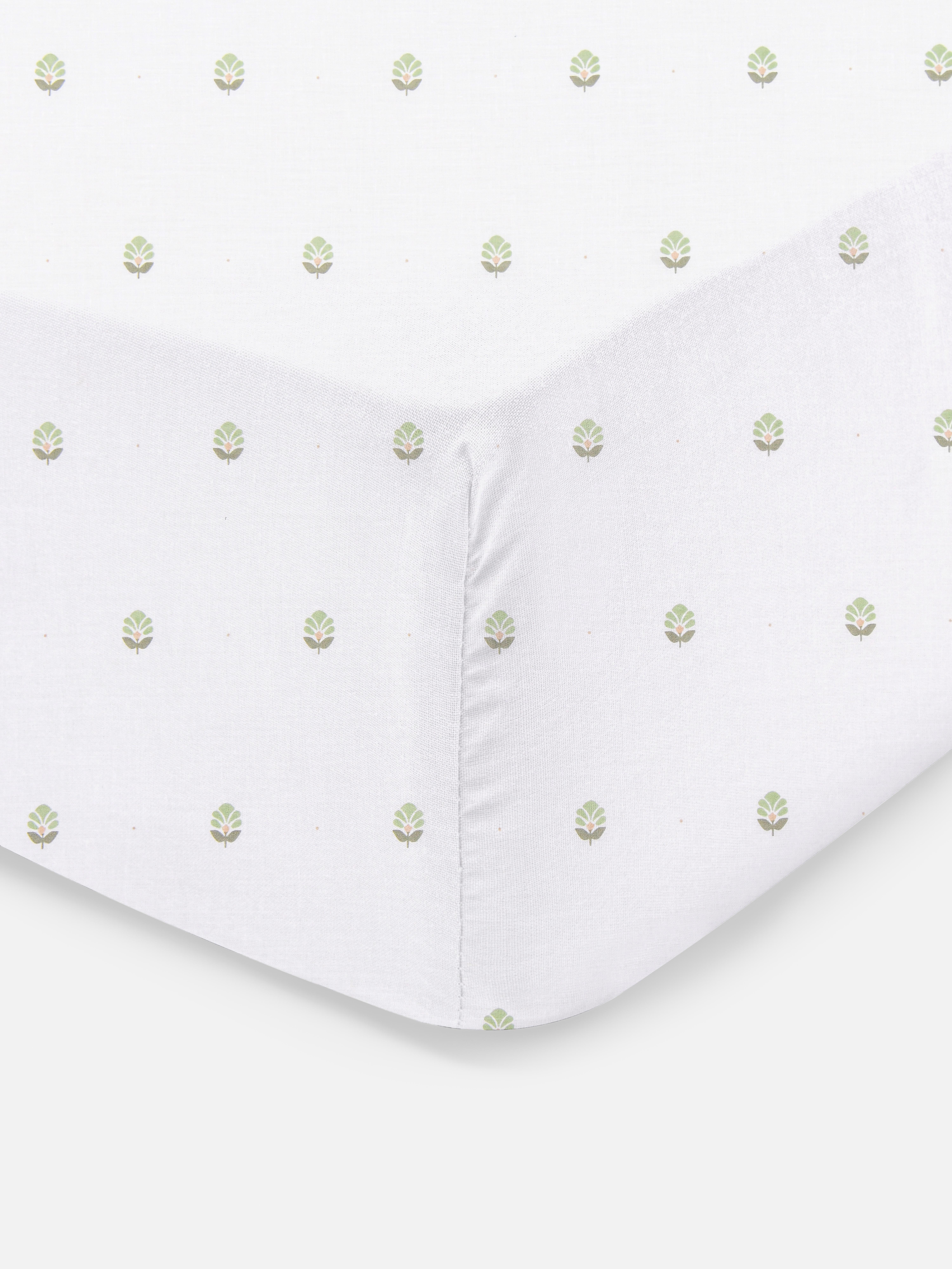 Kingsize laken met art-decoblaadjes