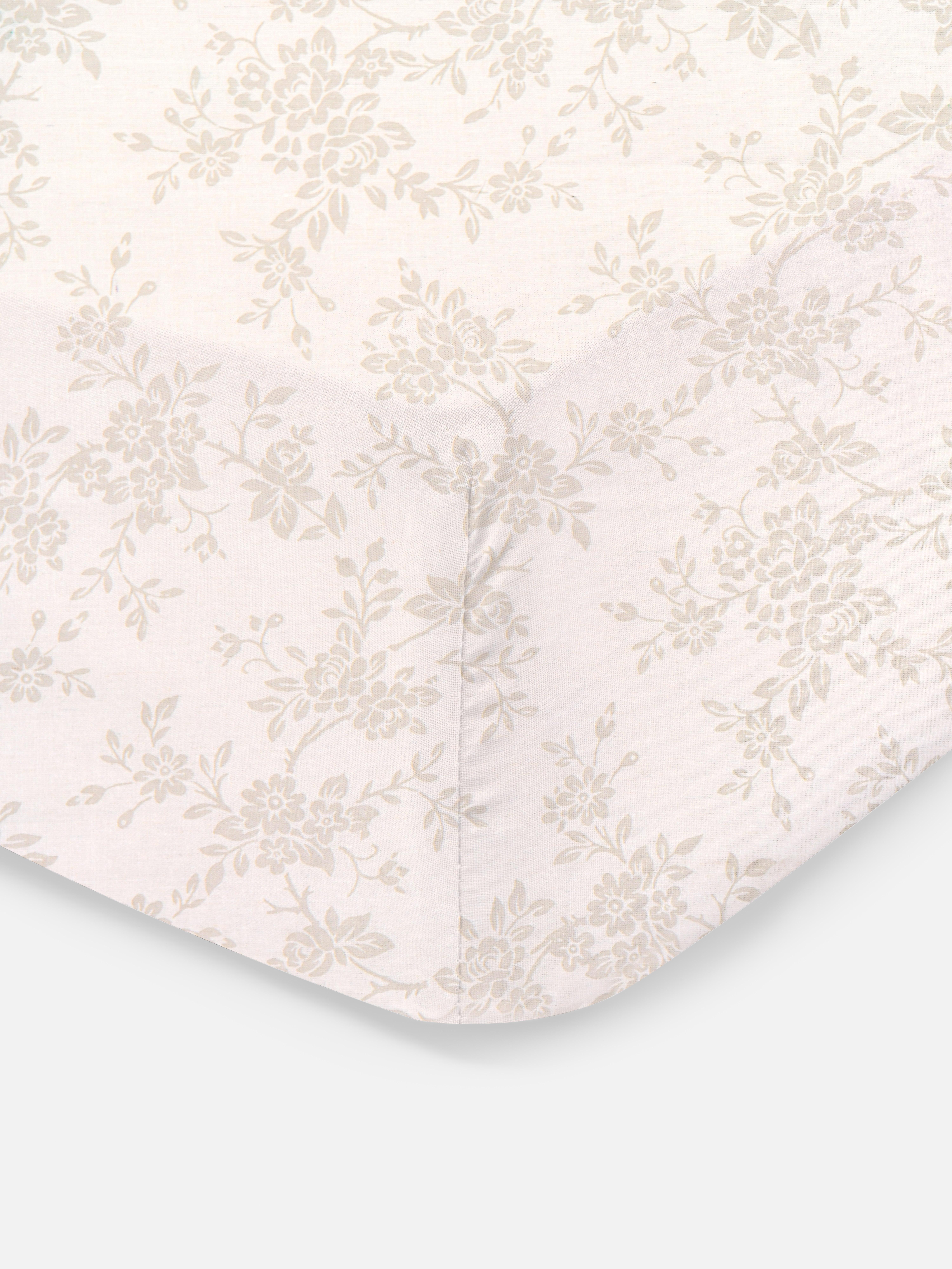 Double Floral Fitted Sheet