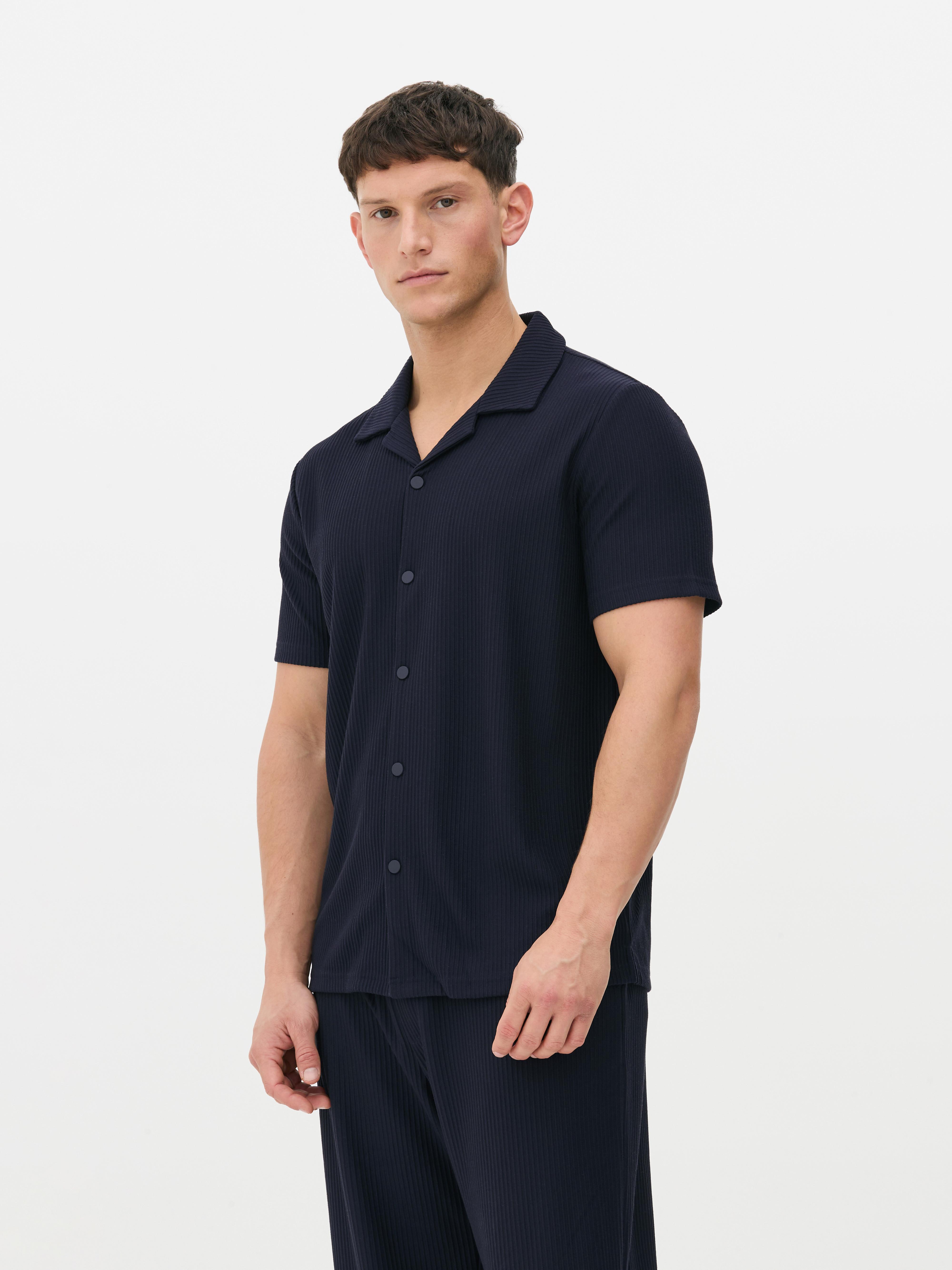 Kem Plisse Short Sleeve Shirt