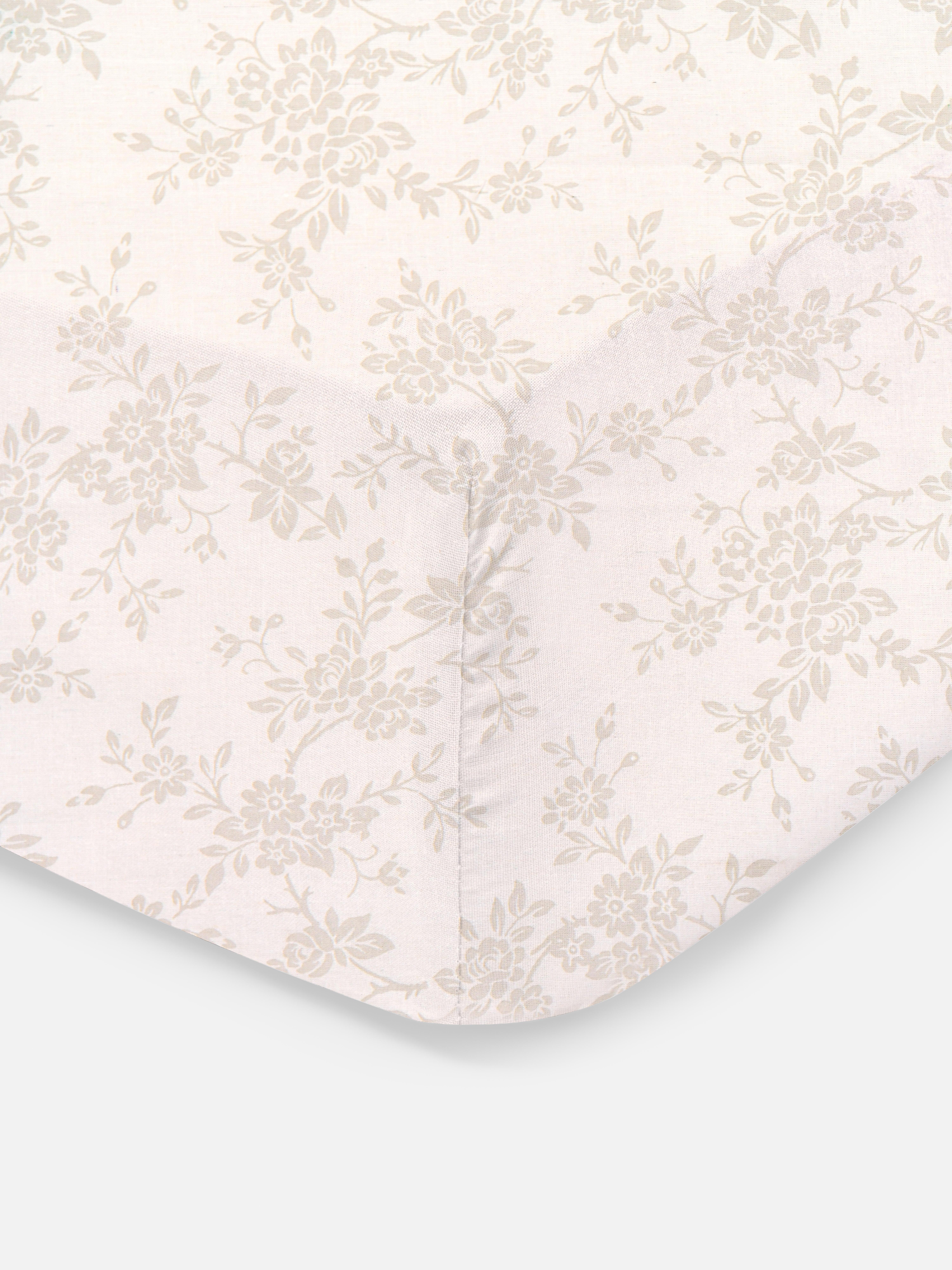 Kingsize hoeslaken met bloemetjesmotief