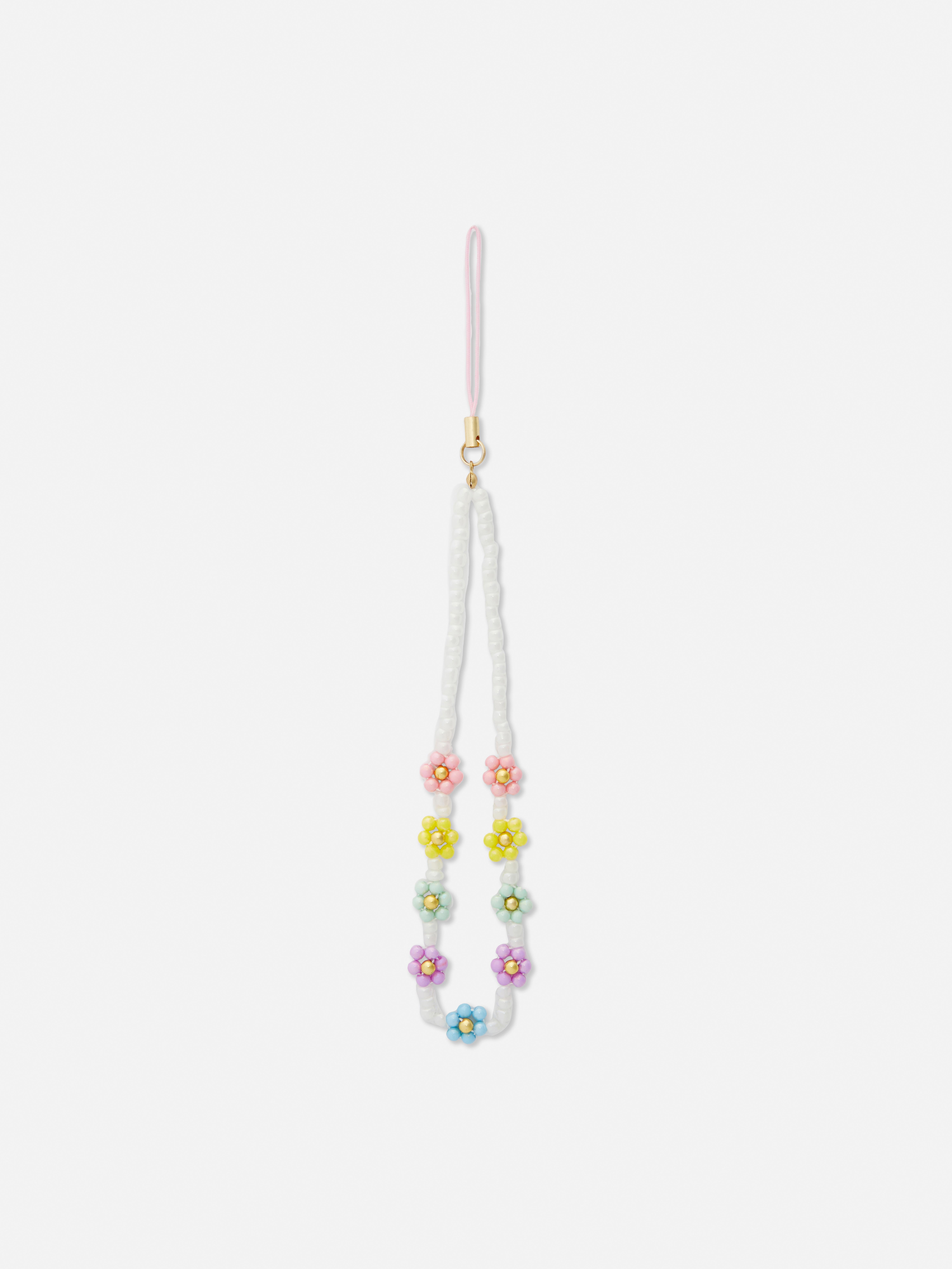 Breloque pour téléphone à fleurs