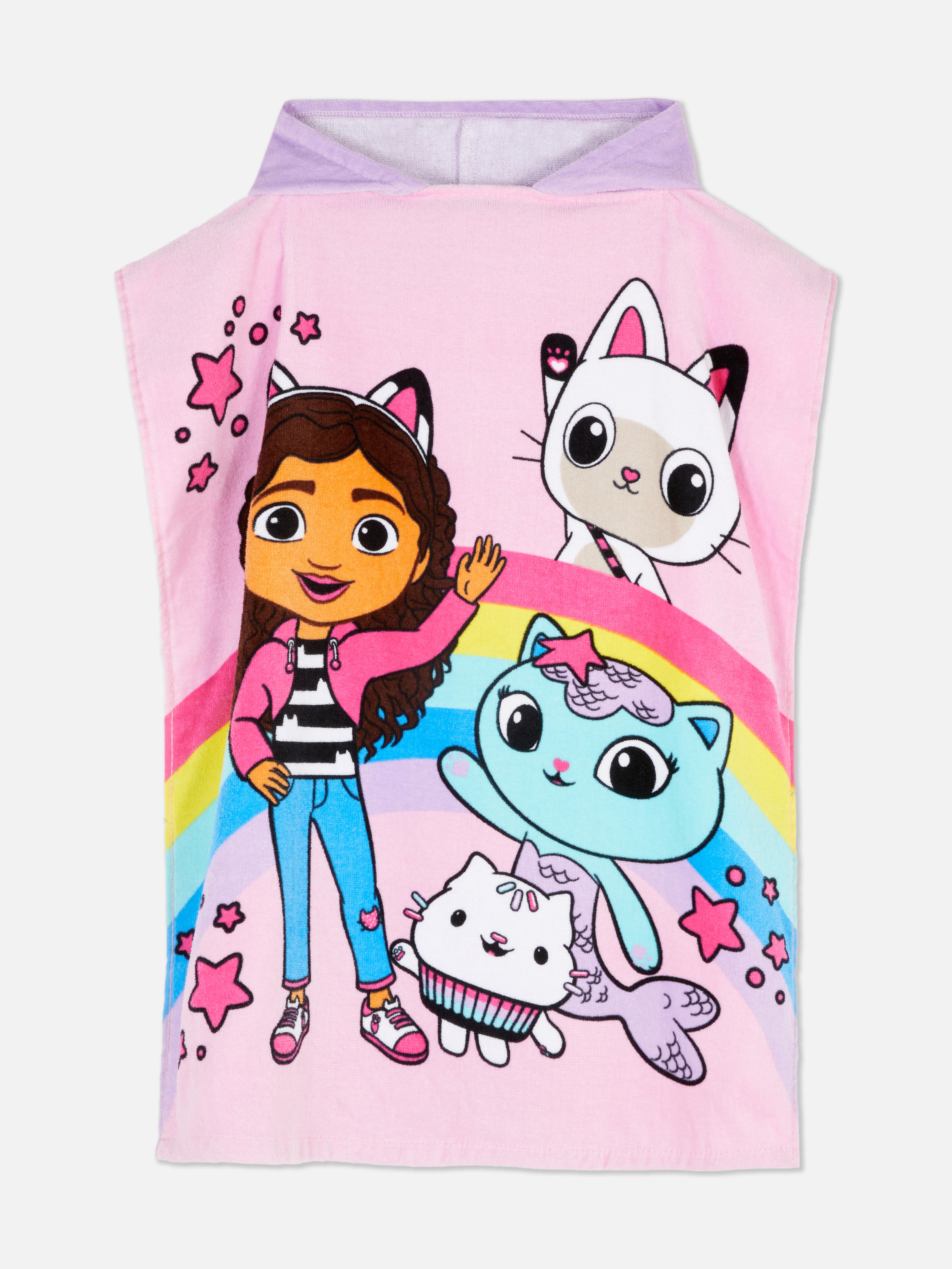 Gabby’s Dollhouse Hooded Towel Poncho