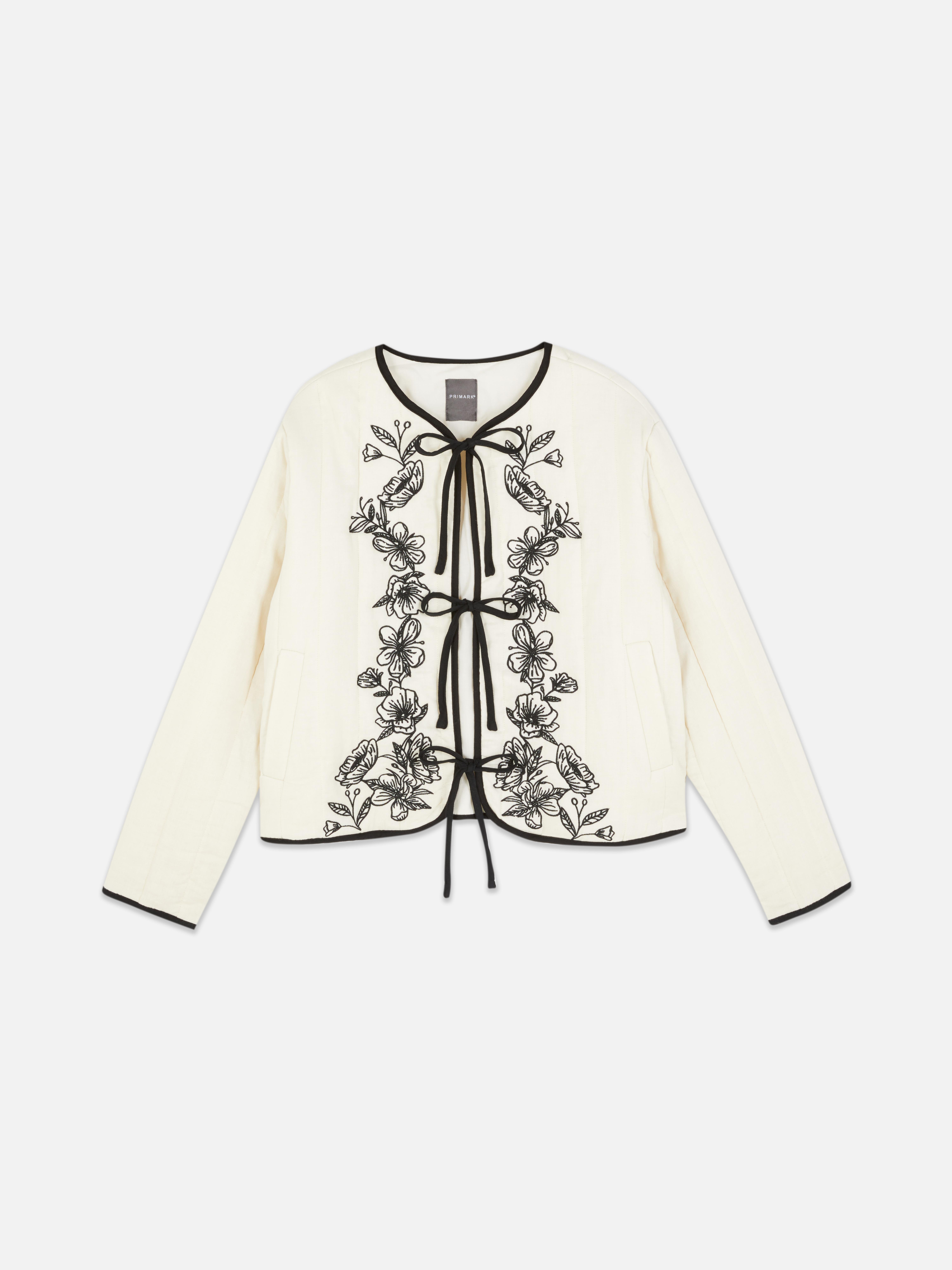 Embroidered Quilted Jacket