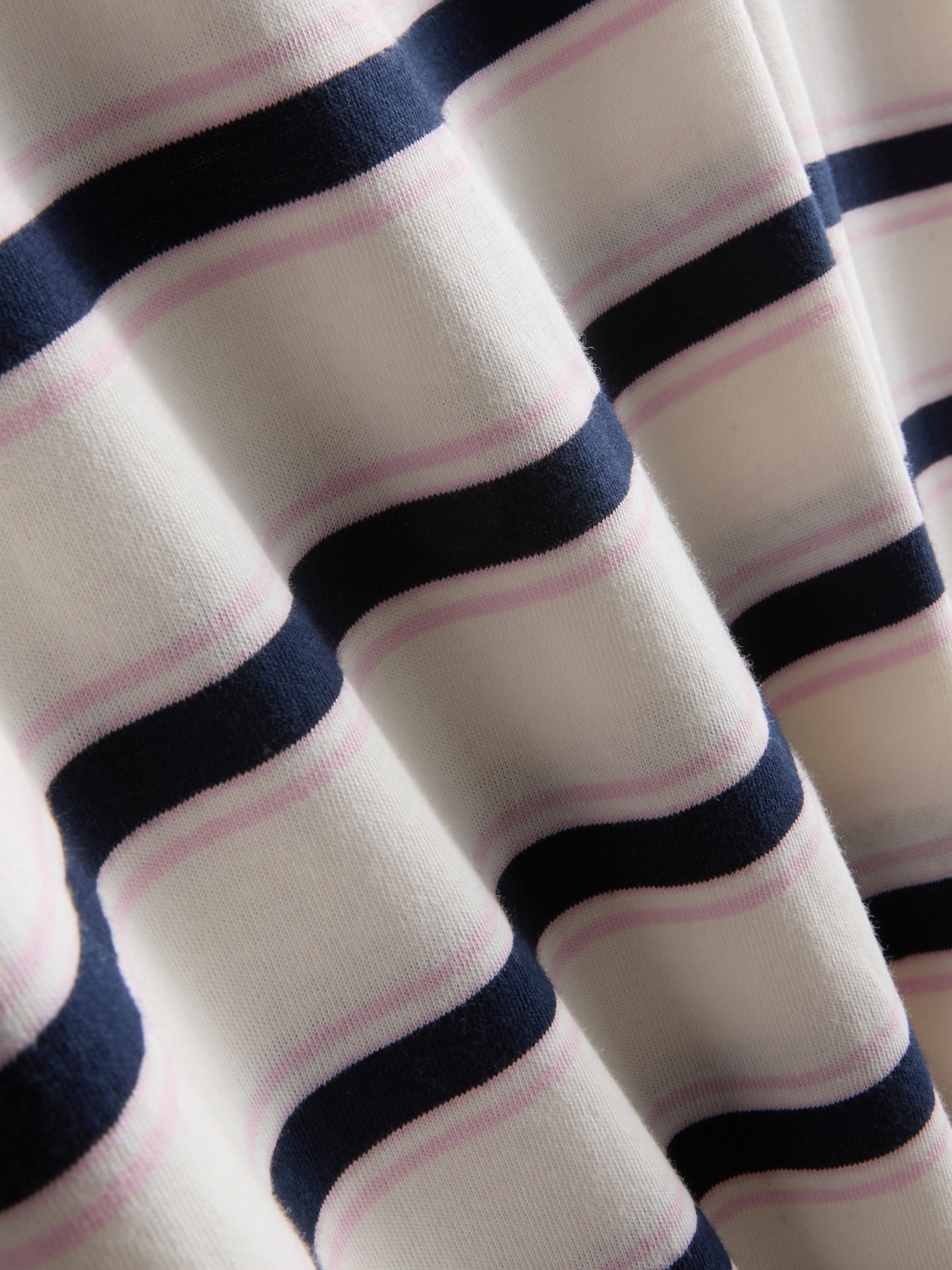 Women's Ivory Striped T-Shirt