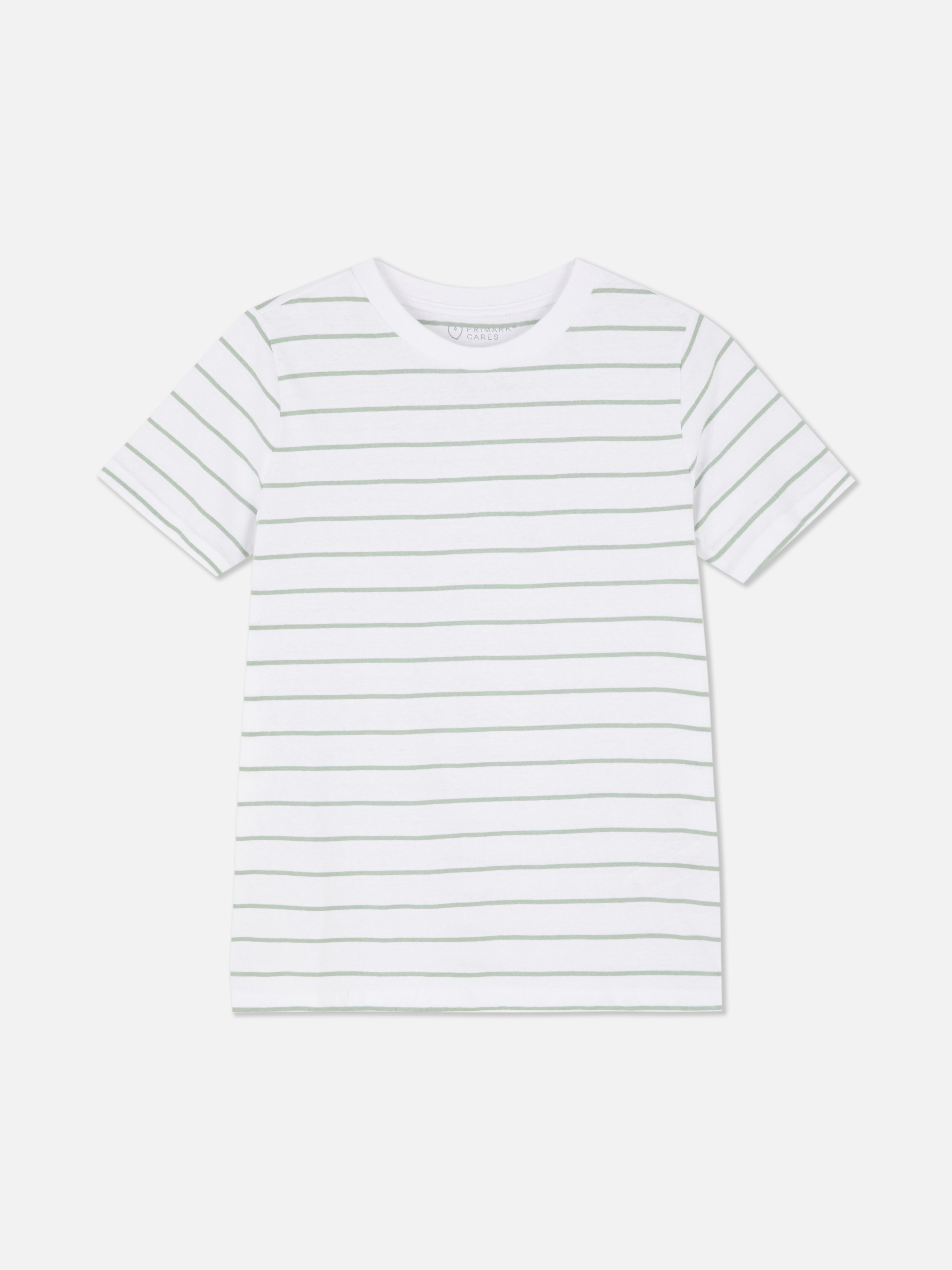 Gestreiftes kurzärmeliges T-Shirt