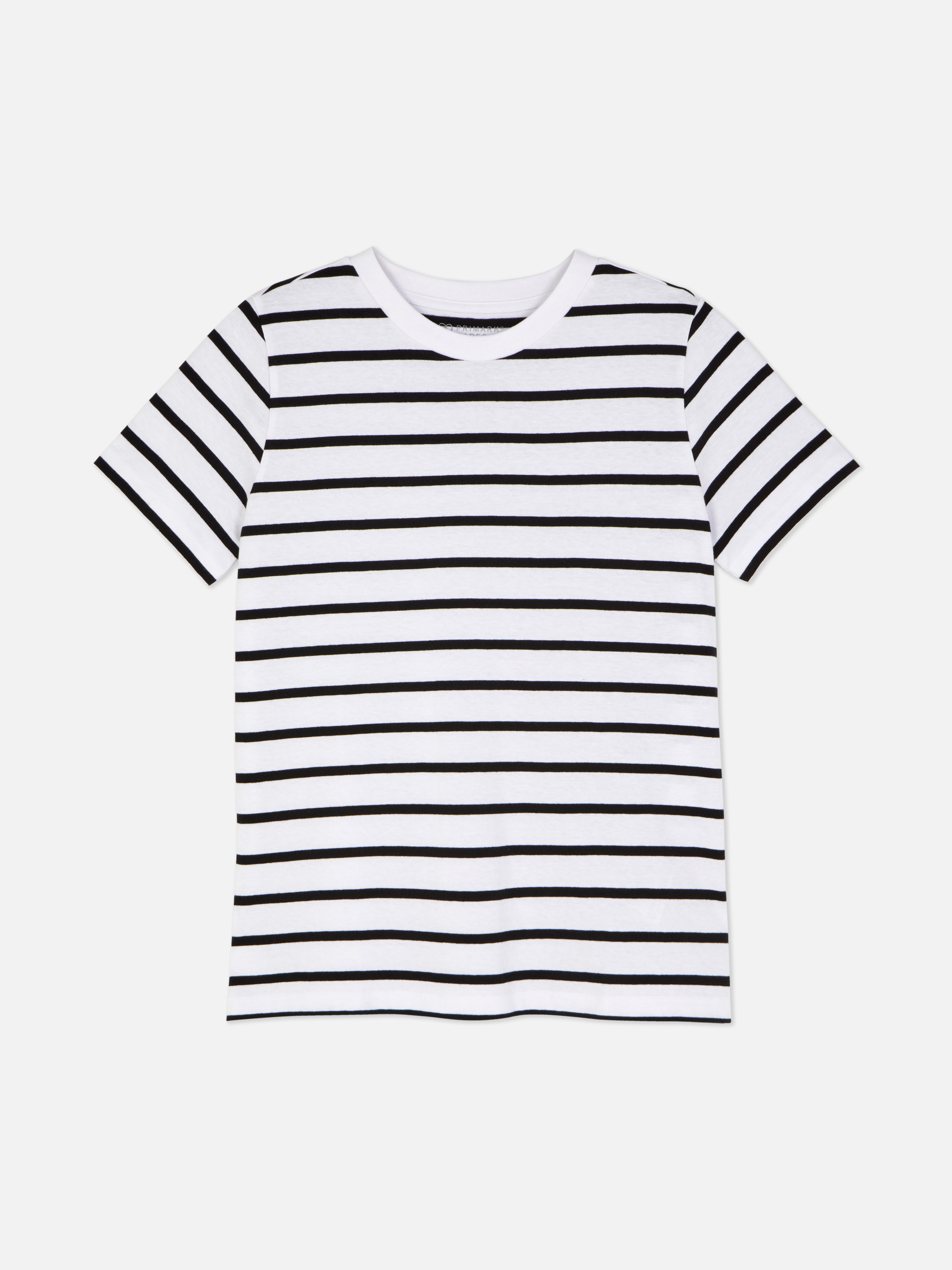 T-shirt manga curta riscas