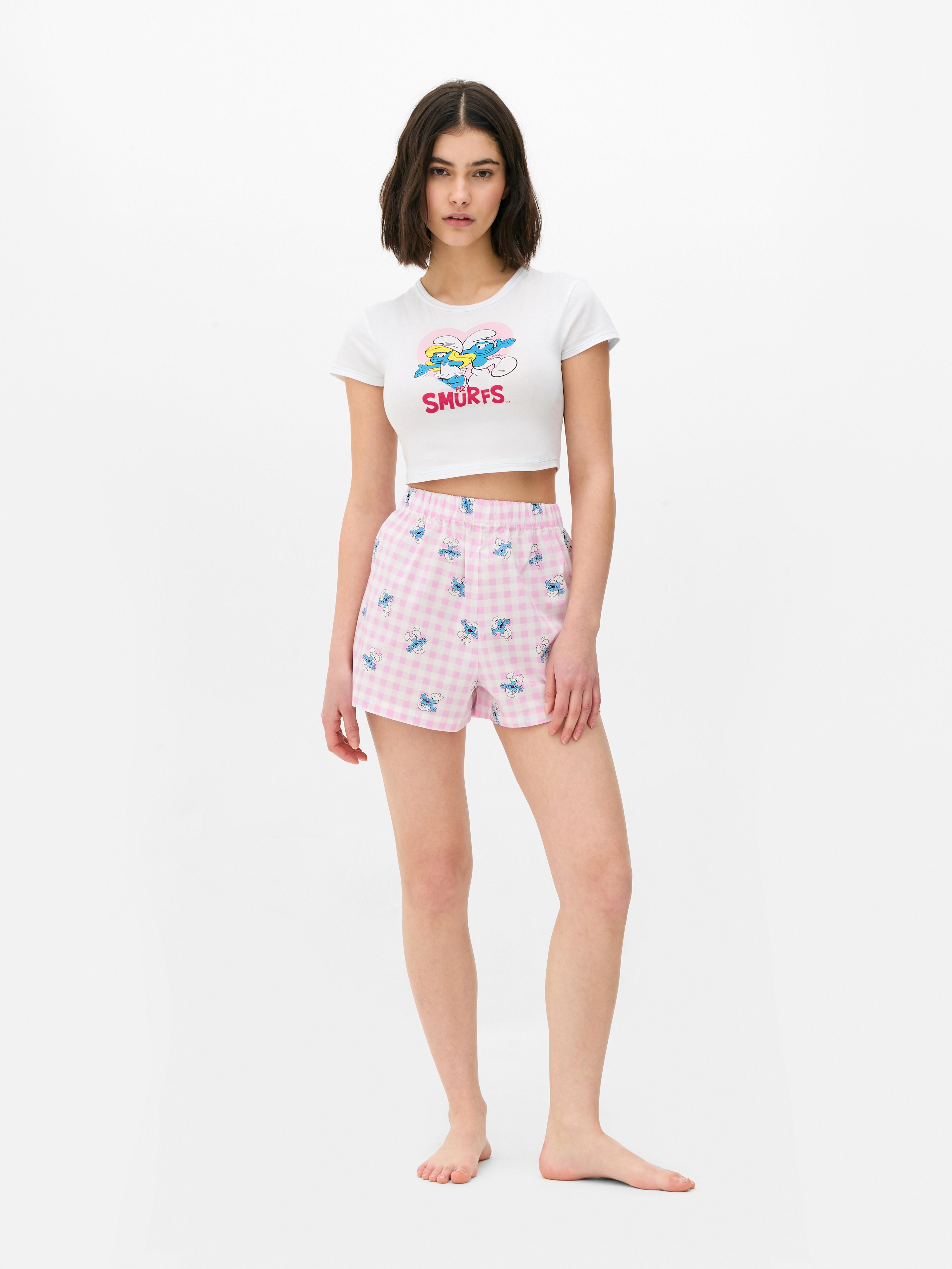 Pijama calções Smurfs