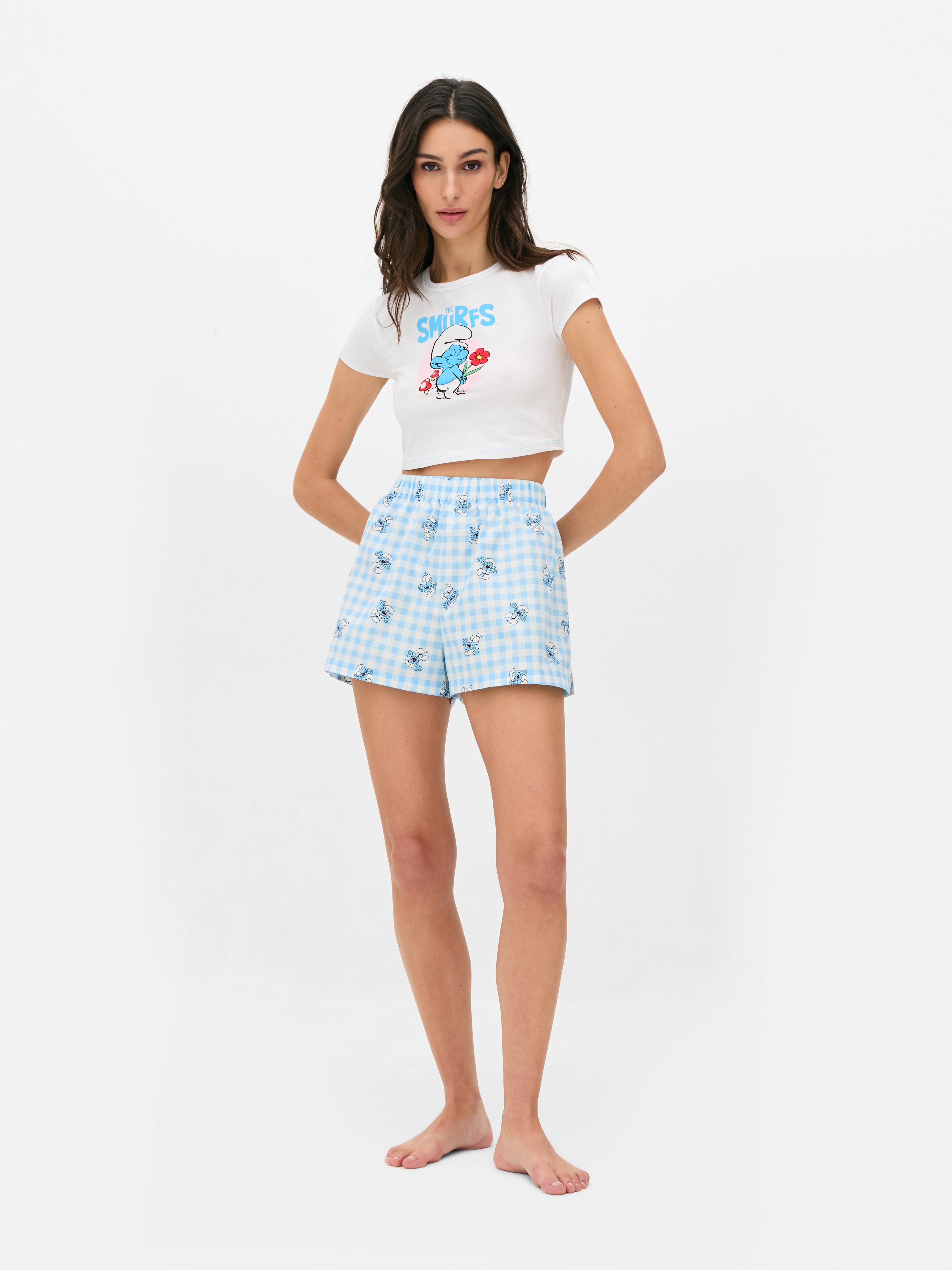 Pijama calções Smurfs