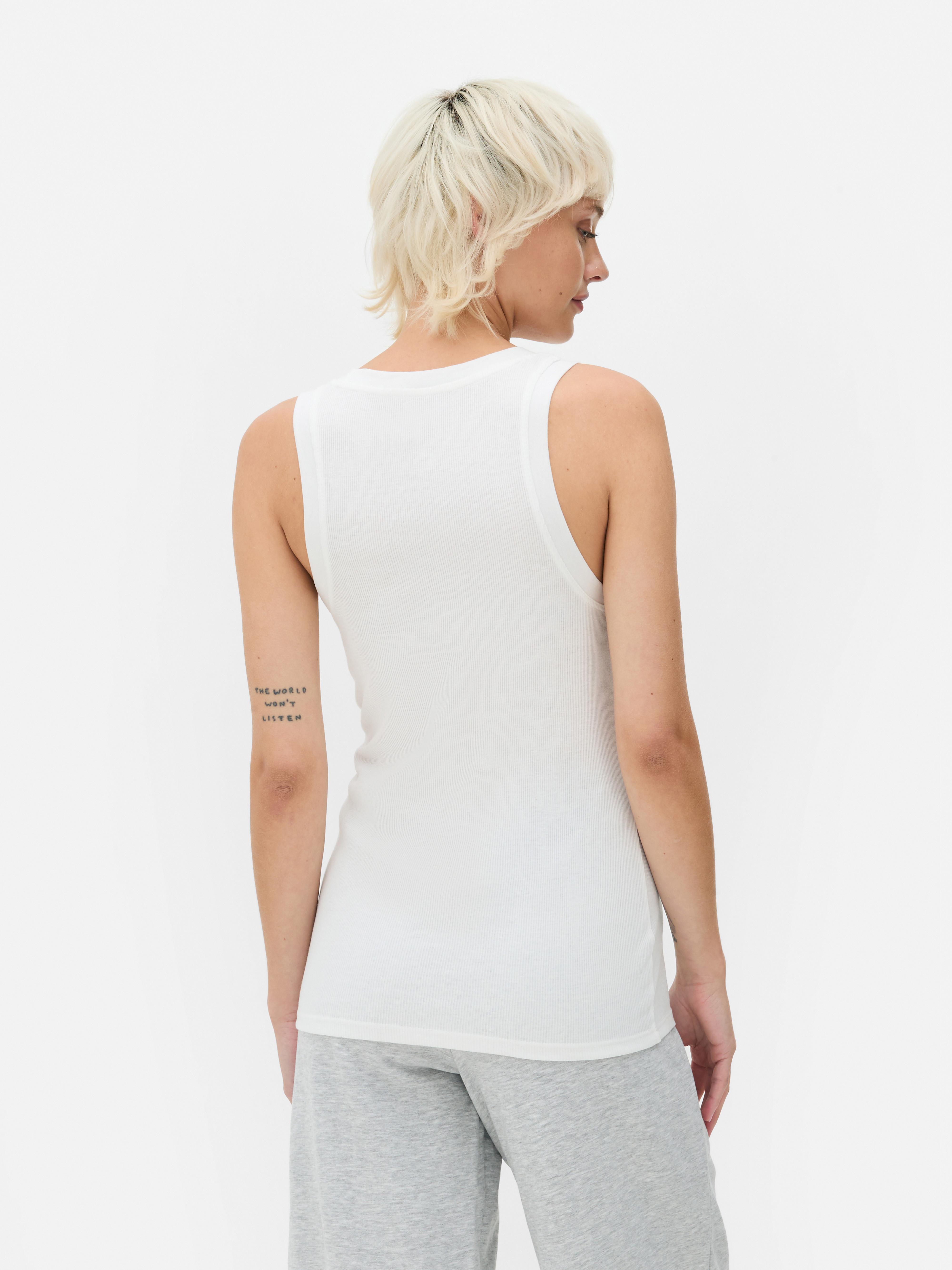Ribbed Jersey Knit Tank
