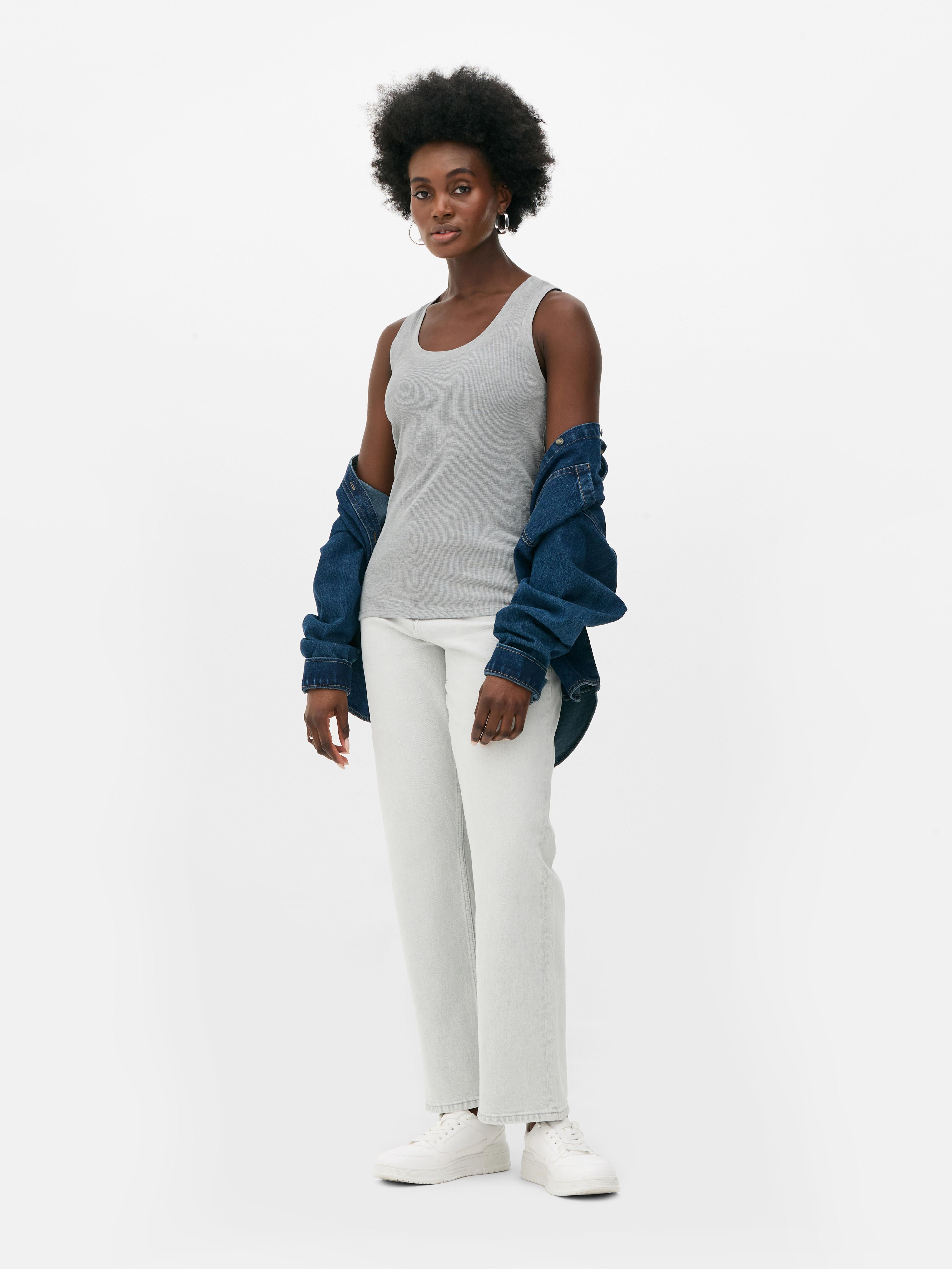 Ribbed Jersey Knit Tank
