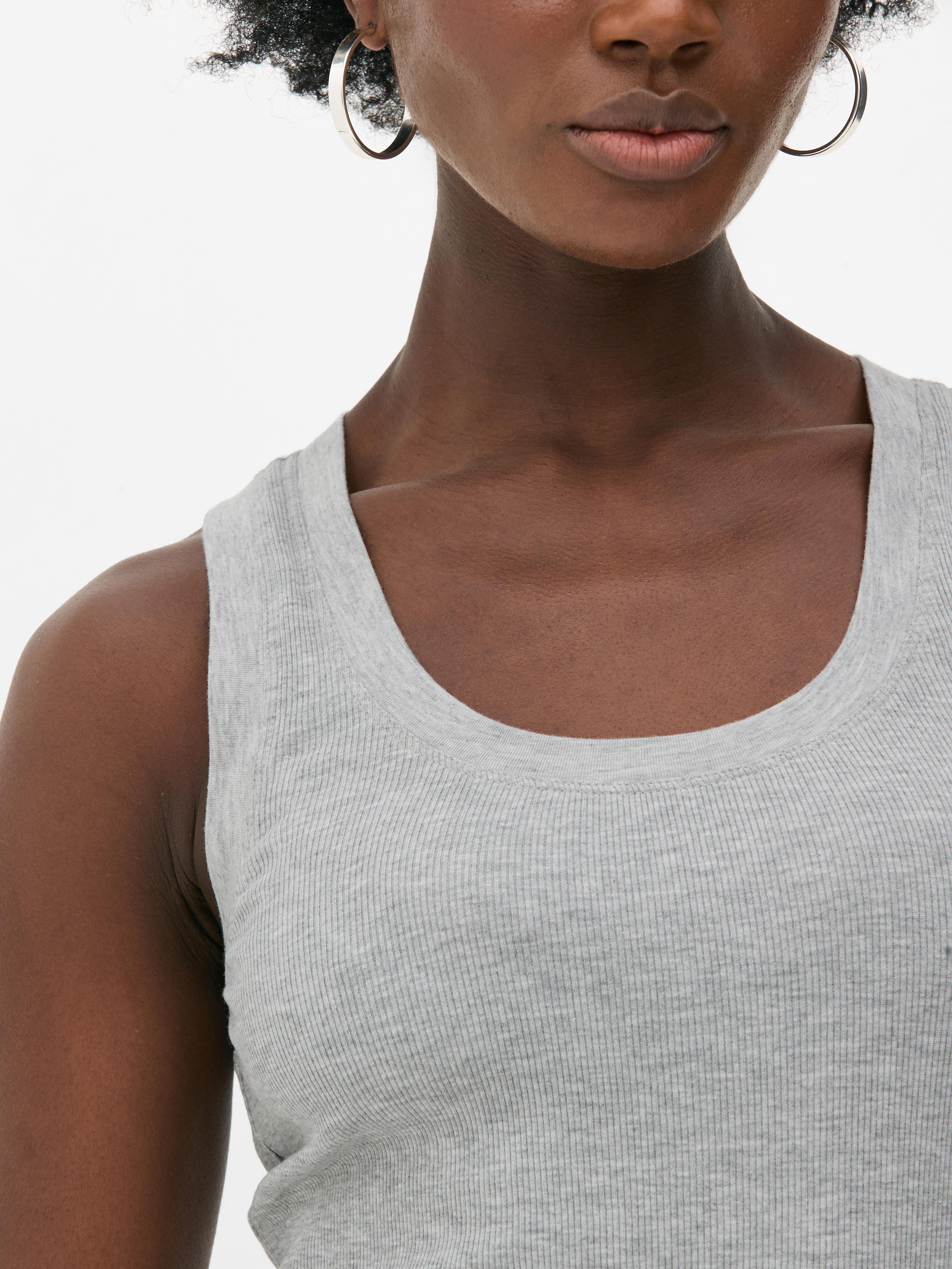 Ribbed Jersey Knit Tank