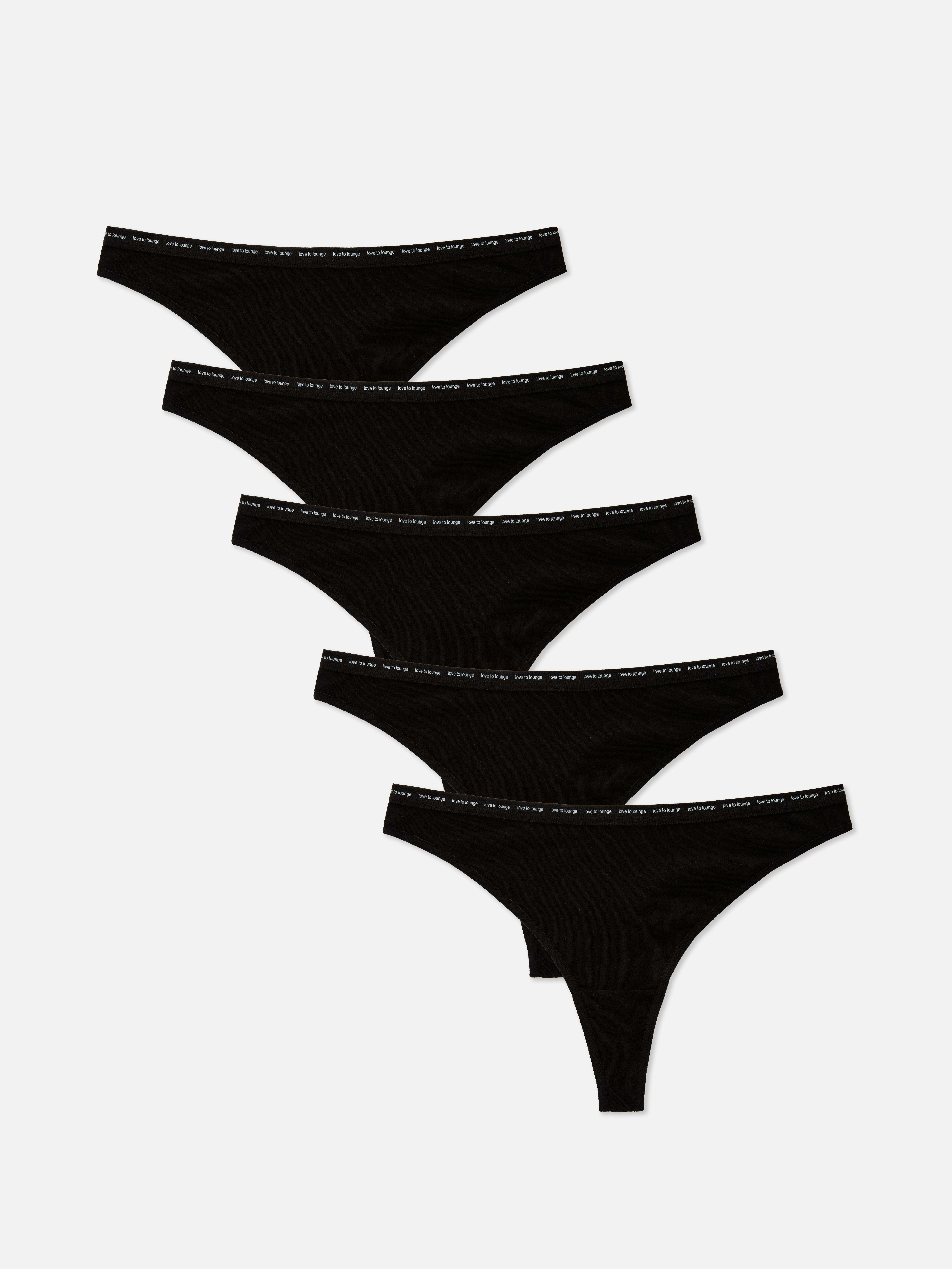 „Love to Lounge“ Tangas, 5er-Pack