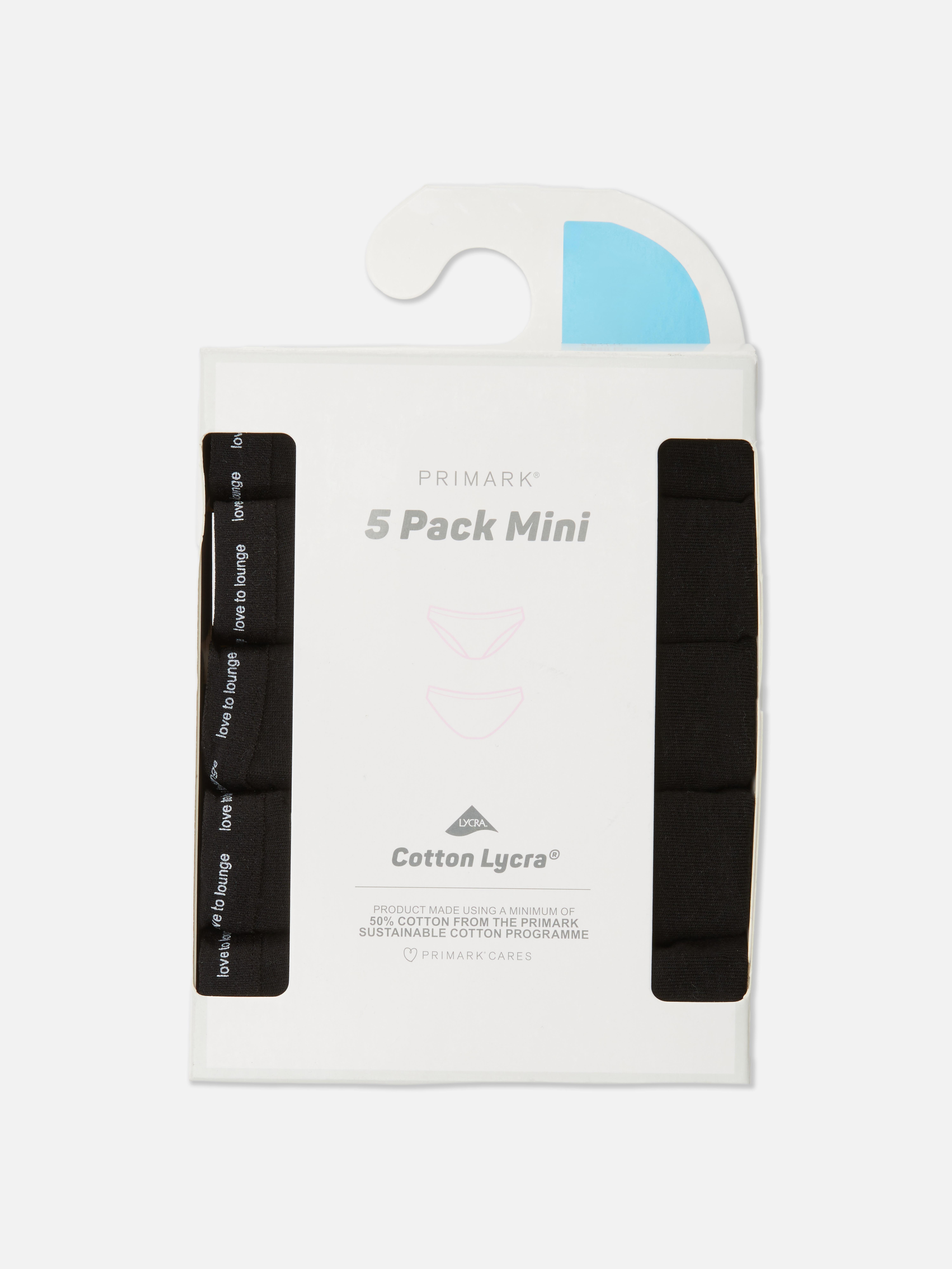 5 mini slip Love To Lounge in cotone e lycra