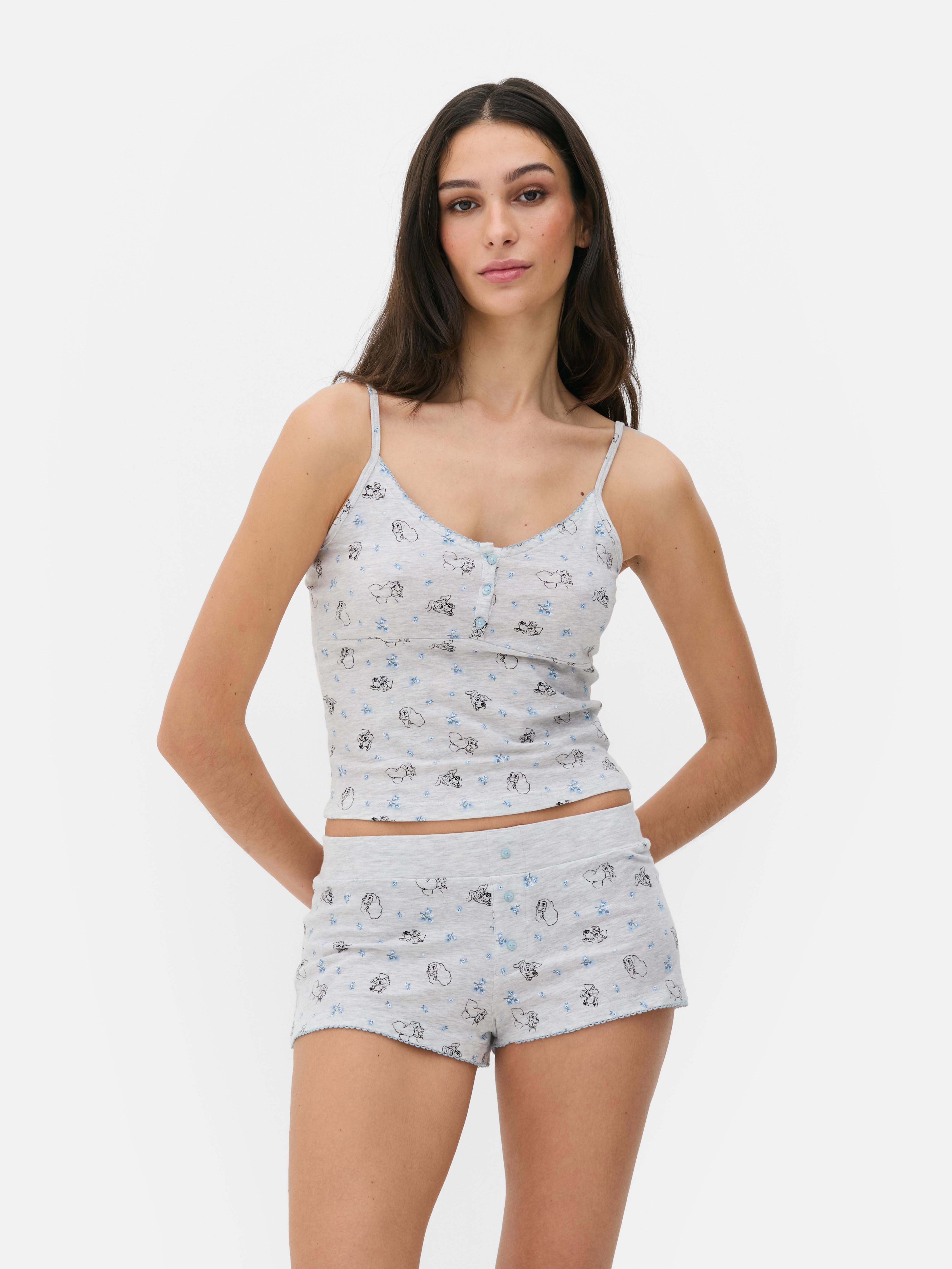 Pijama top alças Disney A Dama e o Vagabundo
