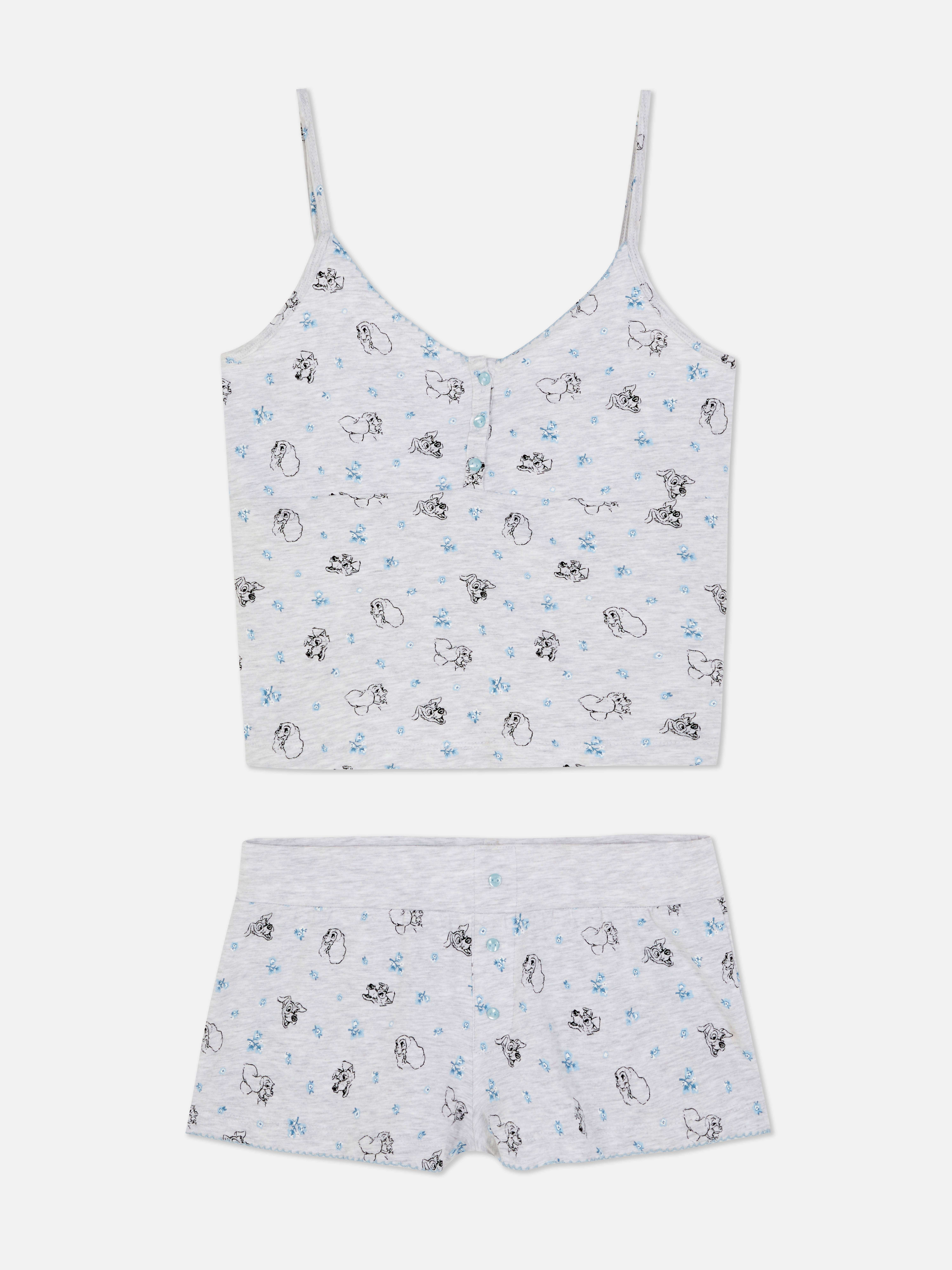 Pijama top alças Disney A Dama e o Vagabundo