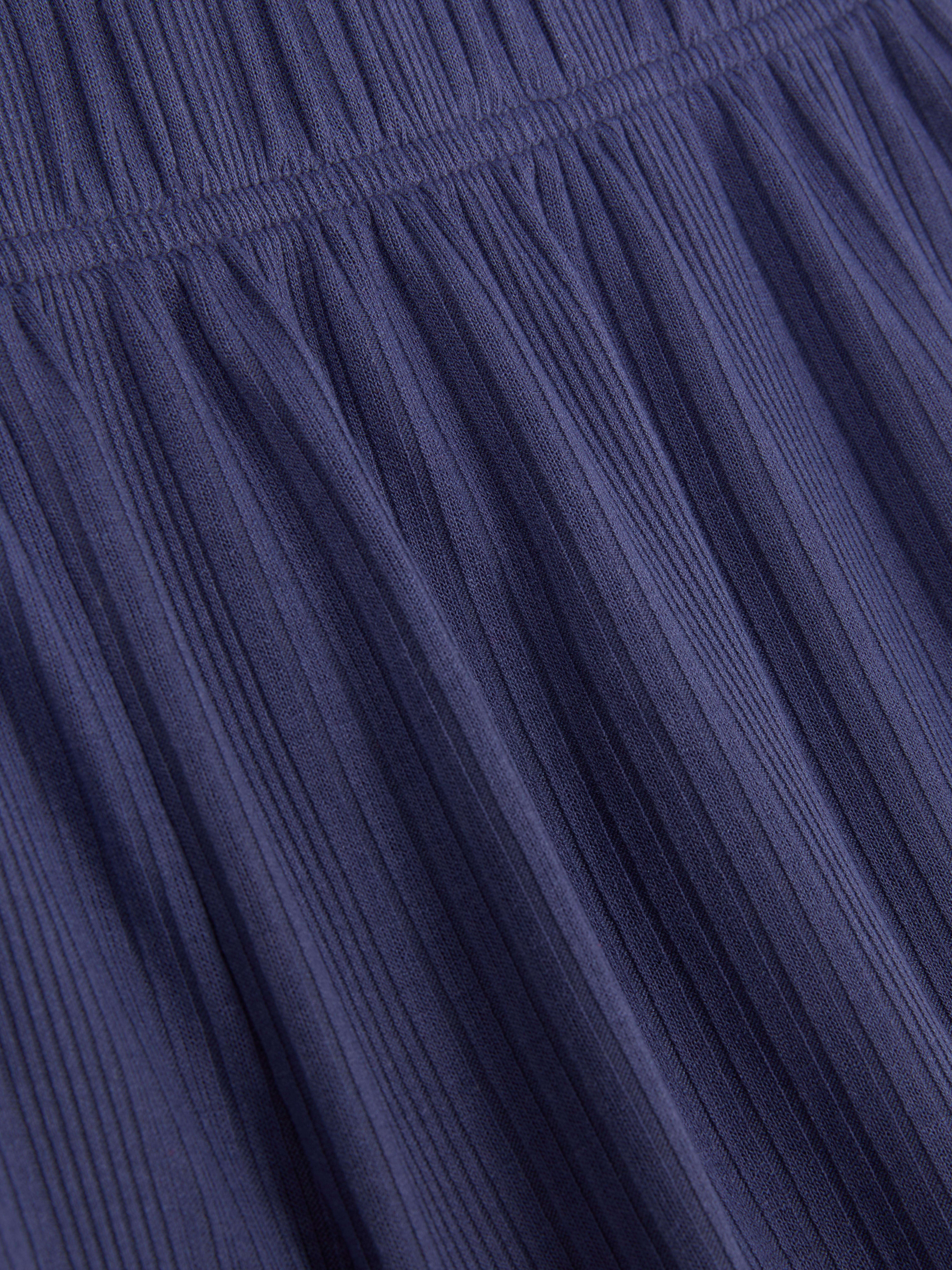 Jersey pyjamashort met geschulpte rand