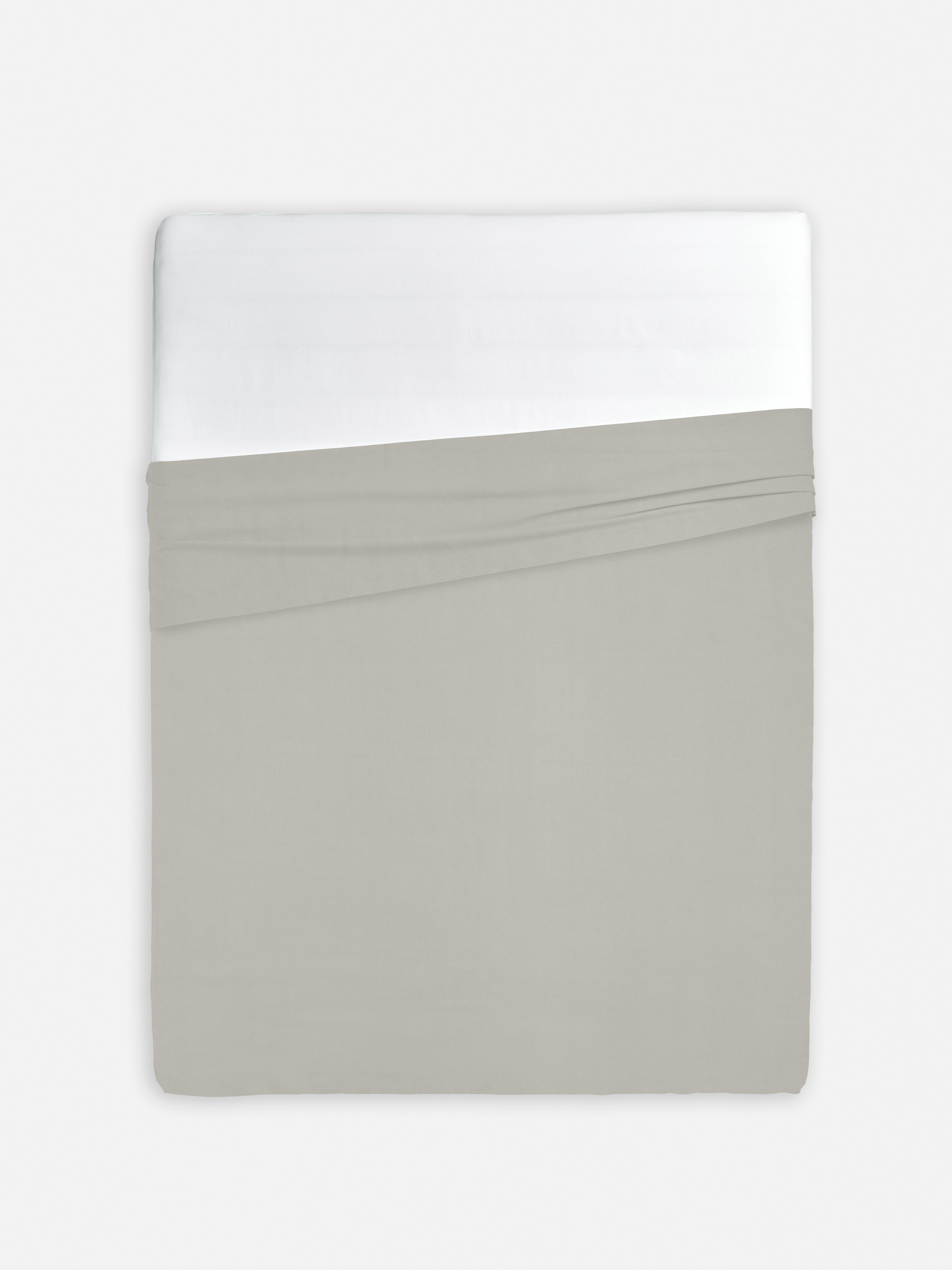 Sateen Super King Size Flat Sheet Natural