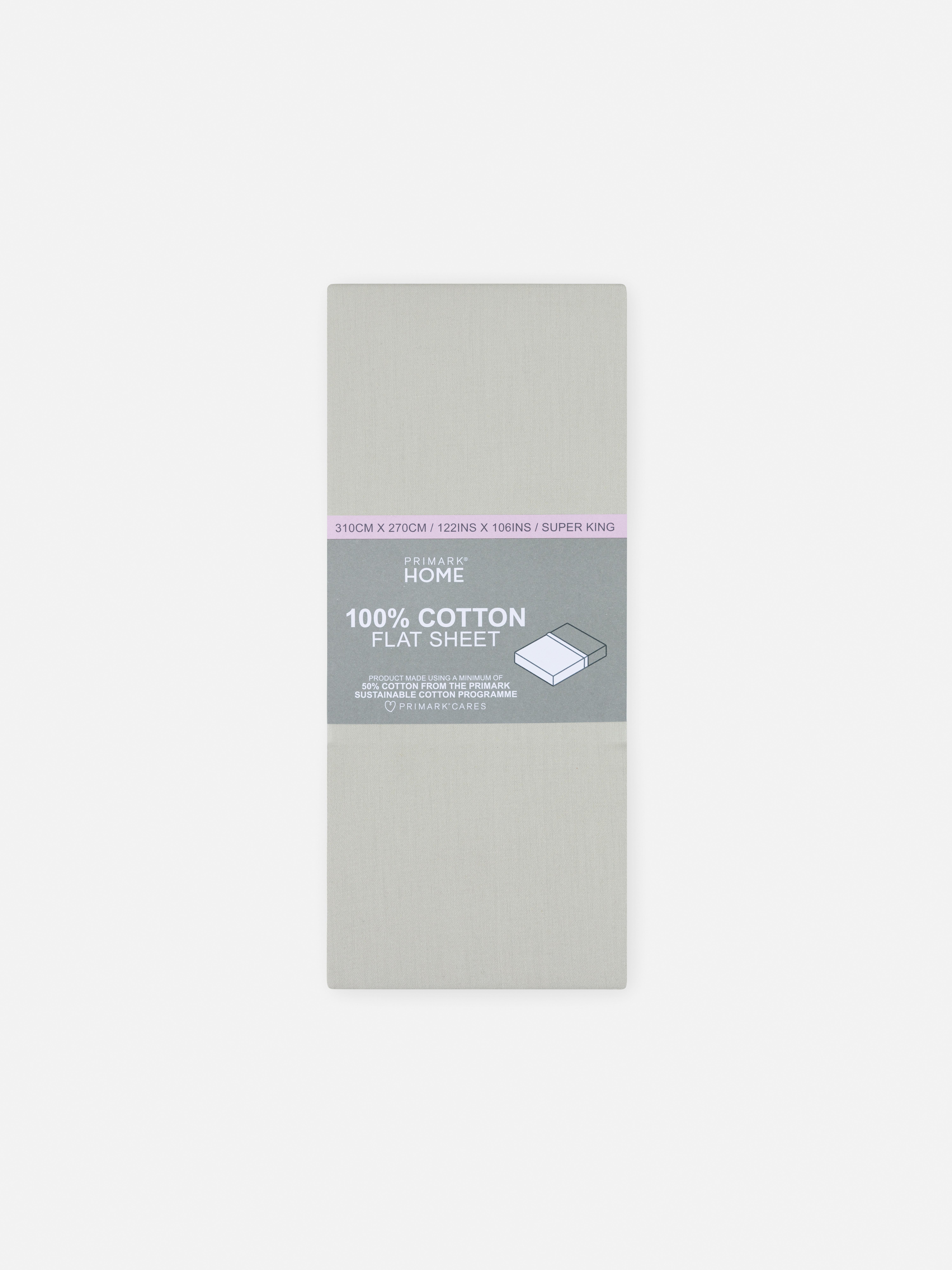 Sateen Super King Size Flat Sheet