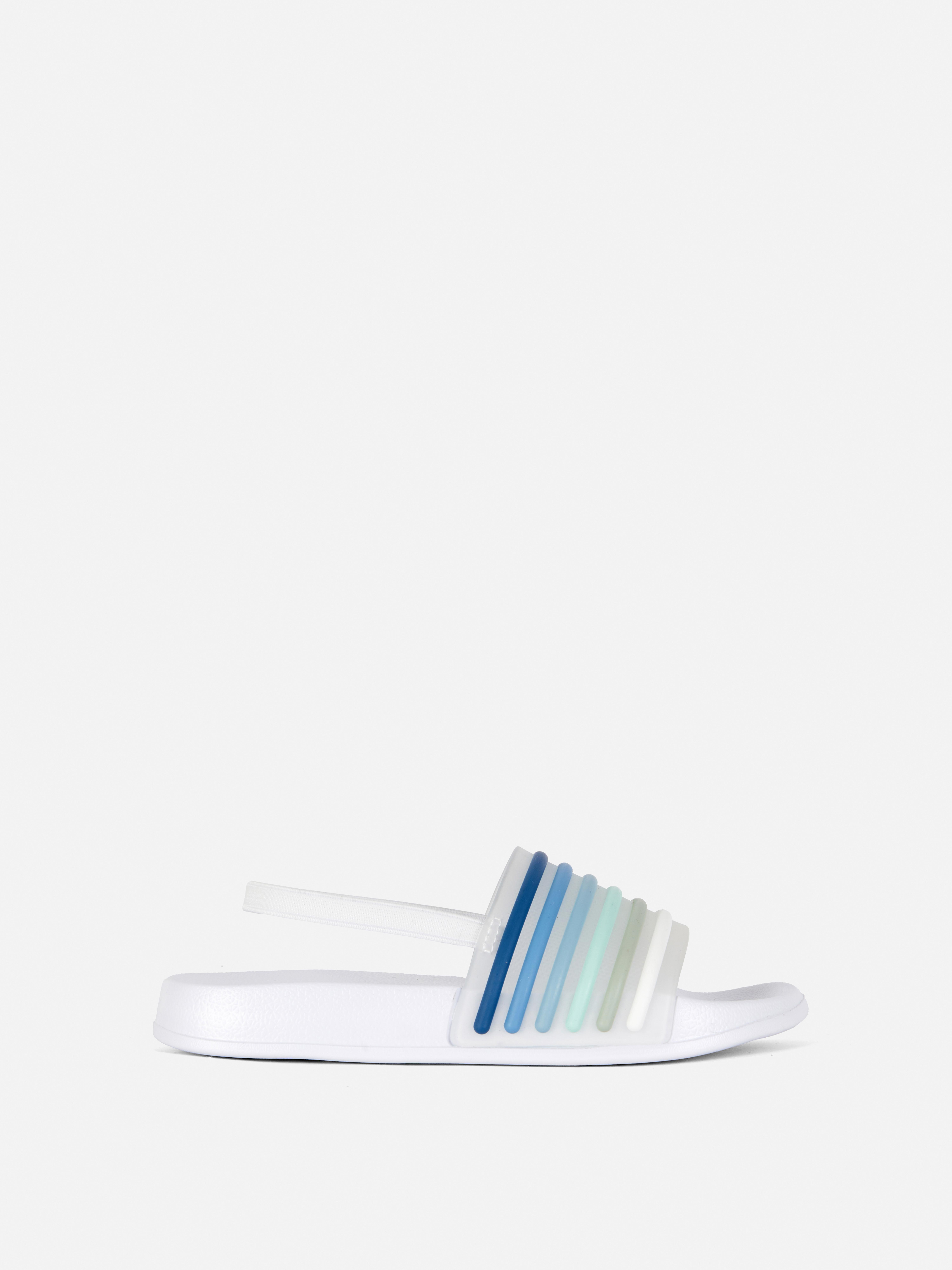 Slippers met gestreepte band
