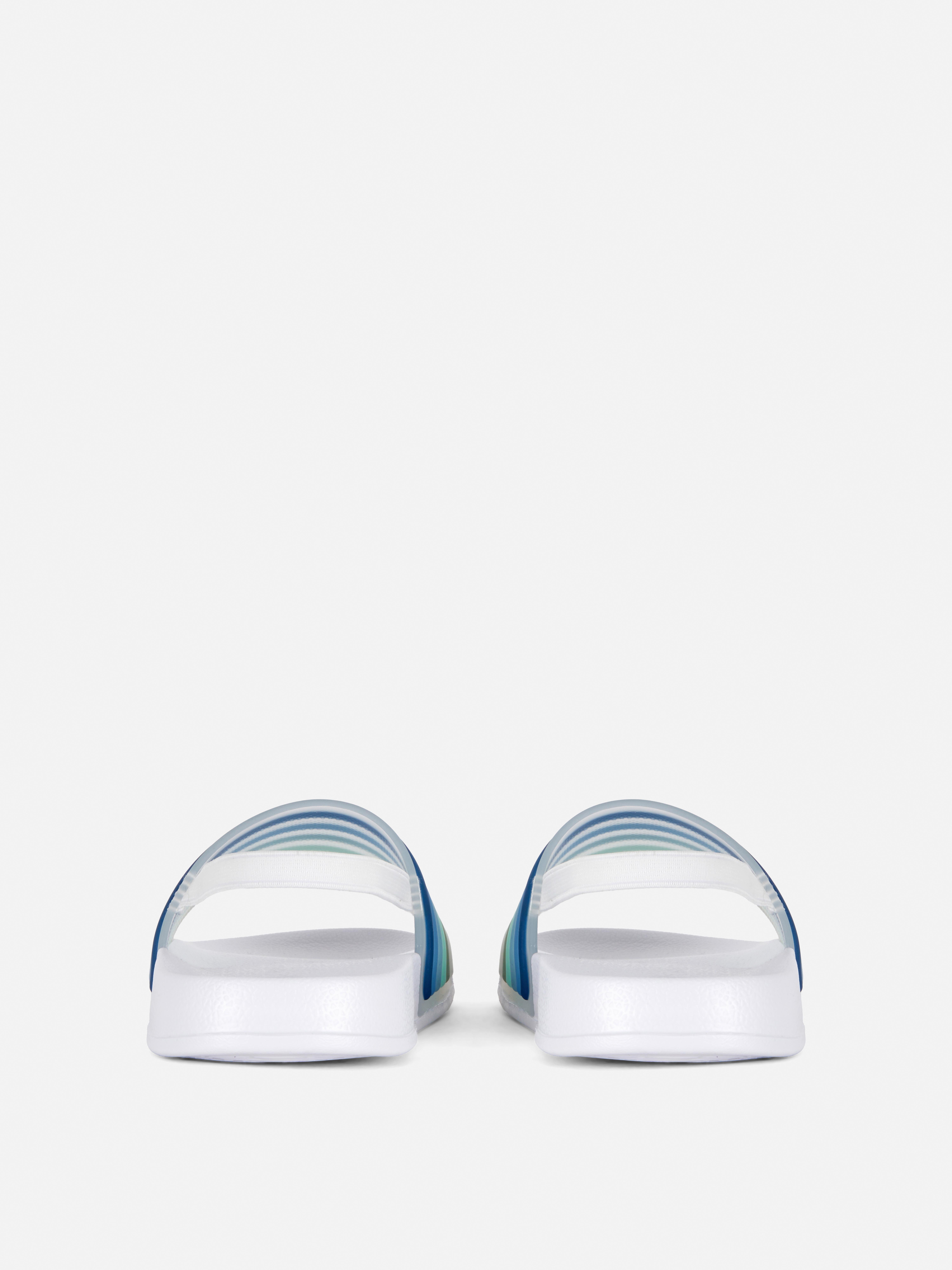 Slippers met gestreepte band