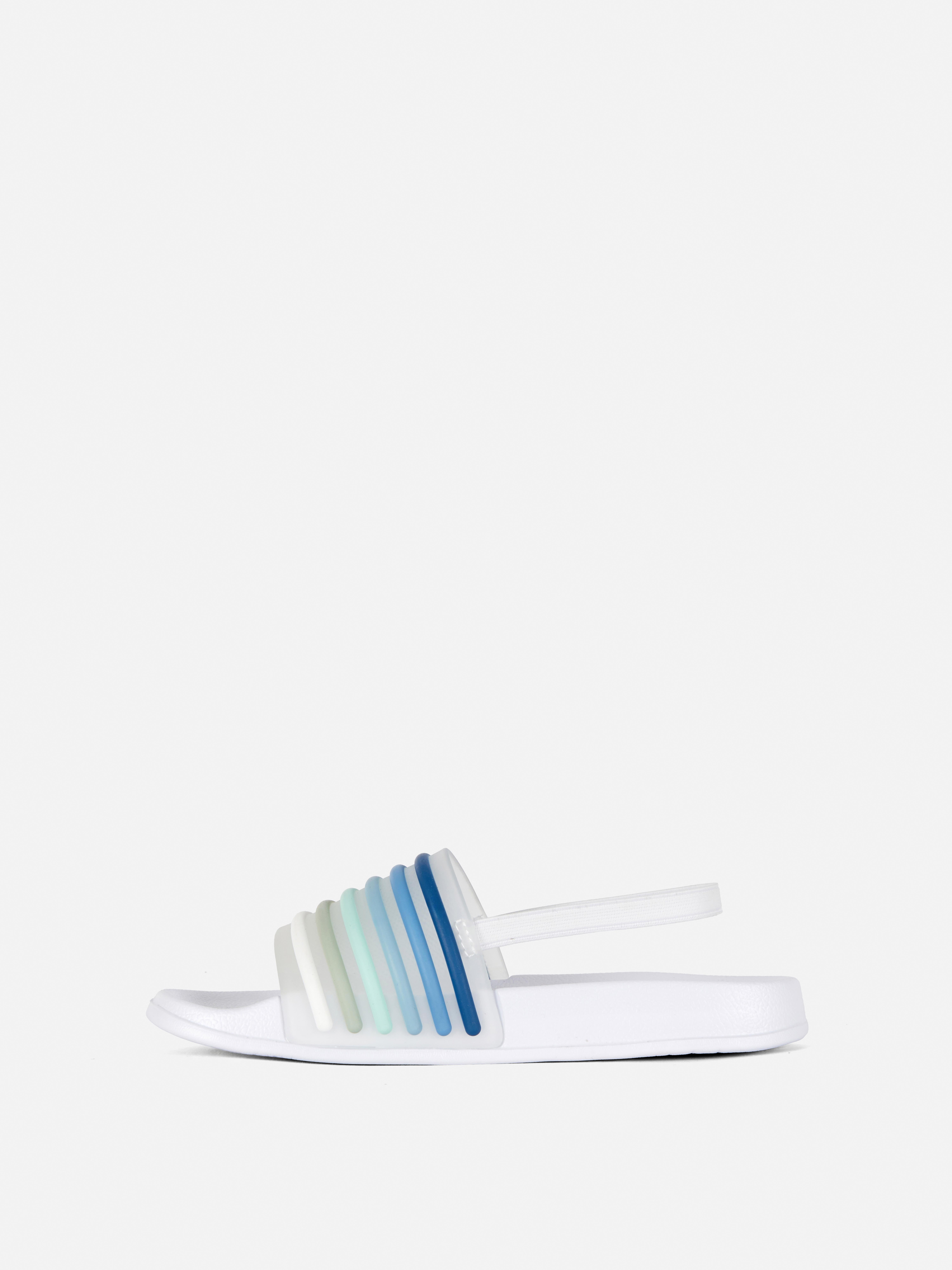 Slippers met gestreepte band