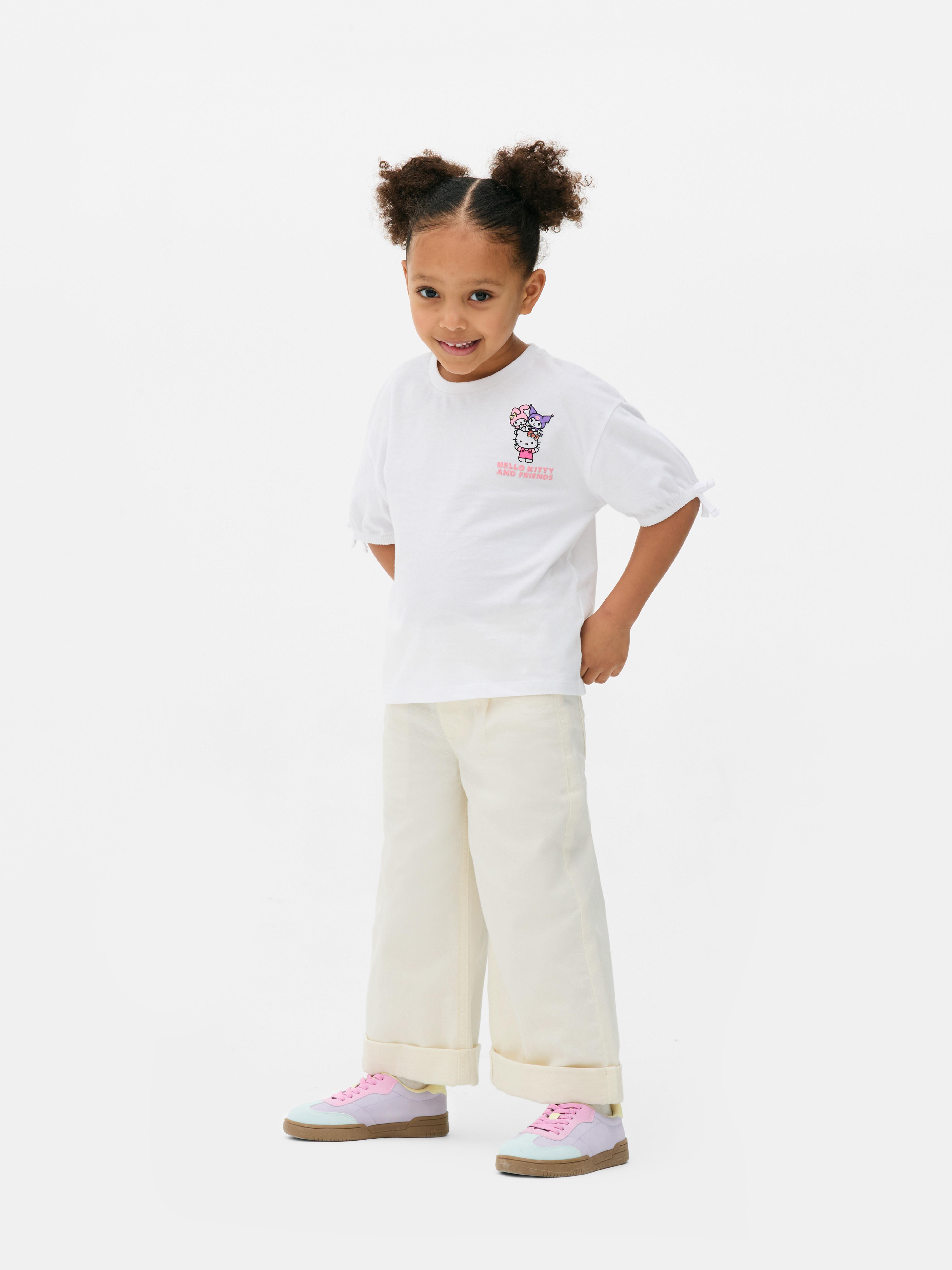 Paperbag-broek met wijde pijpen