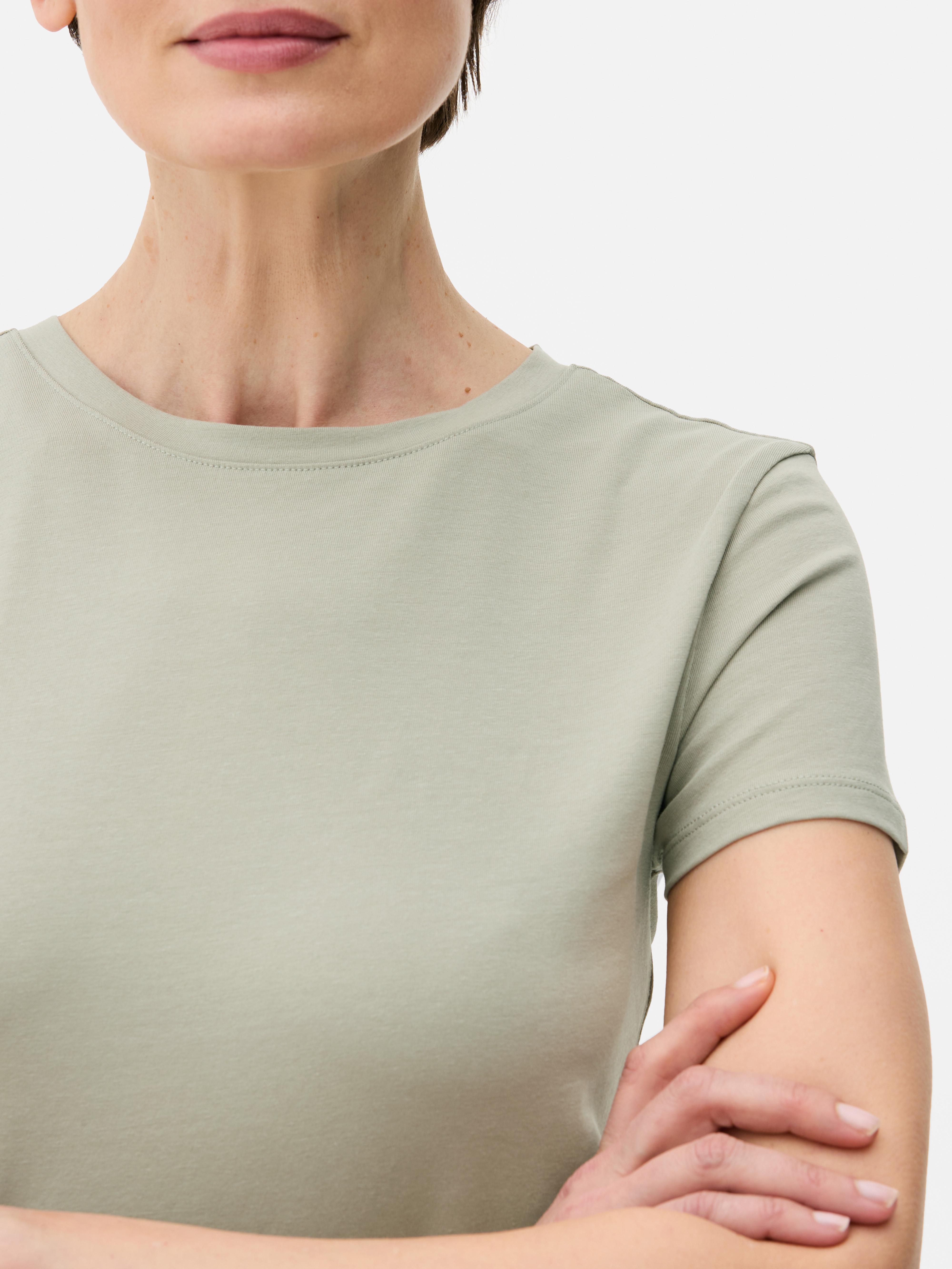Elastyczny T-shirt z krótkim rękawem