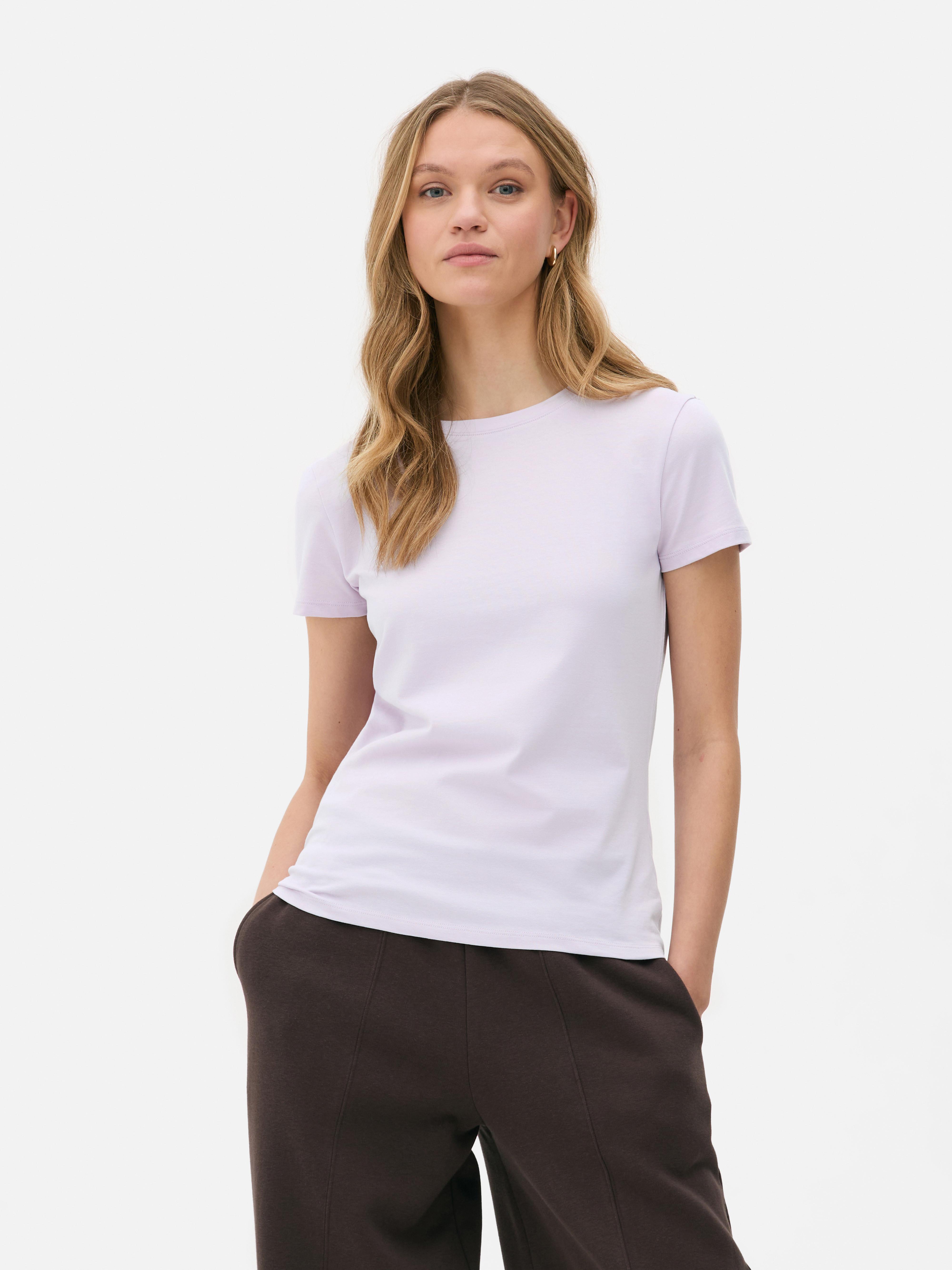 Elastyczny T-shirt z krótkim rękawem