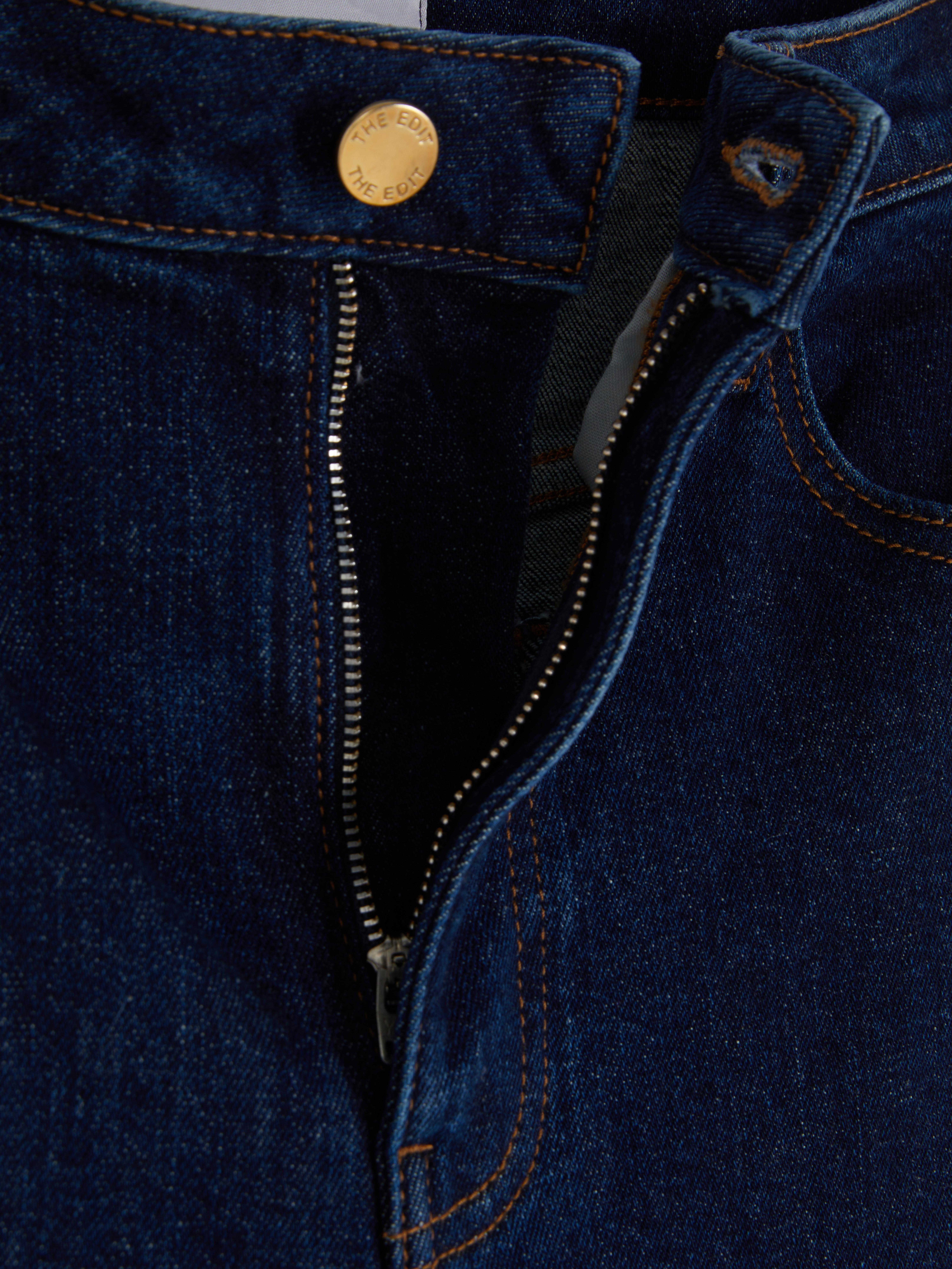 The Edit Wide Leg Turn Up Jeans