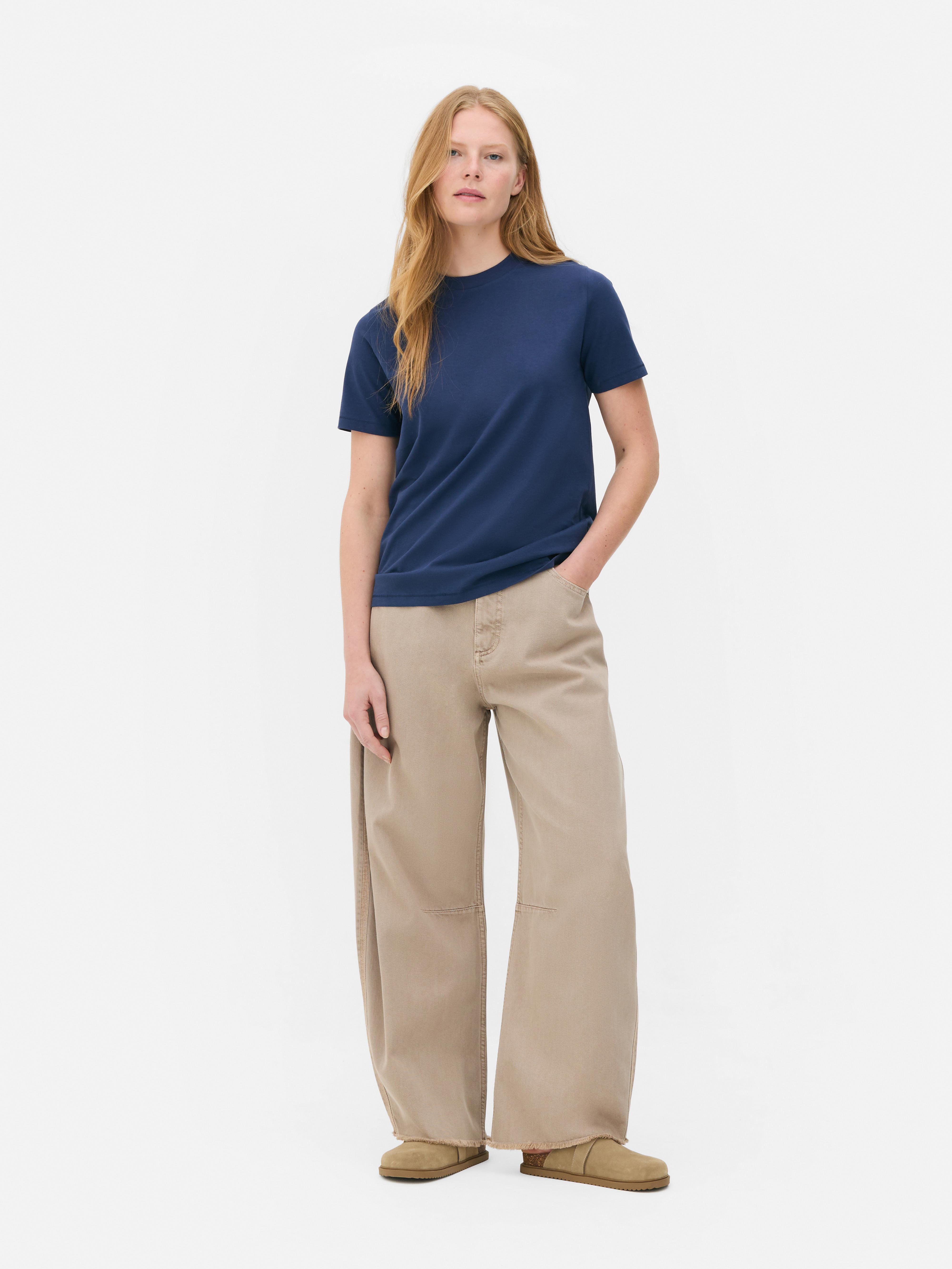 Essential Short Sleeve Jersey T-Shirt Navy