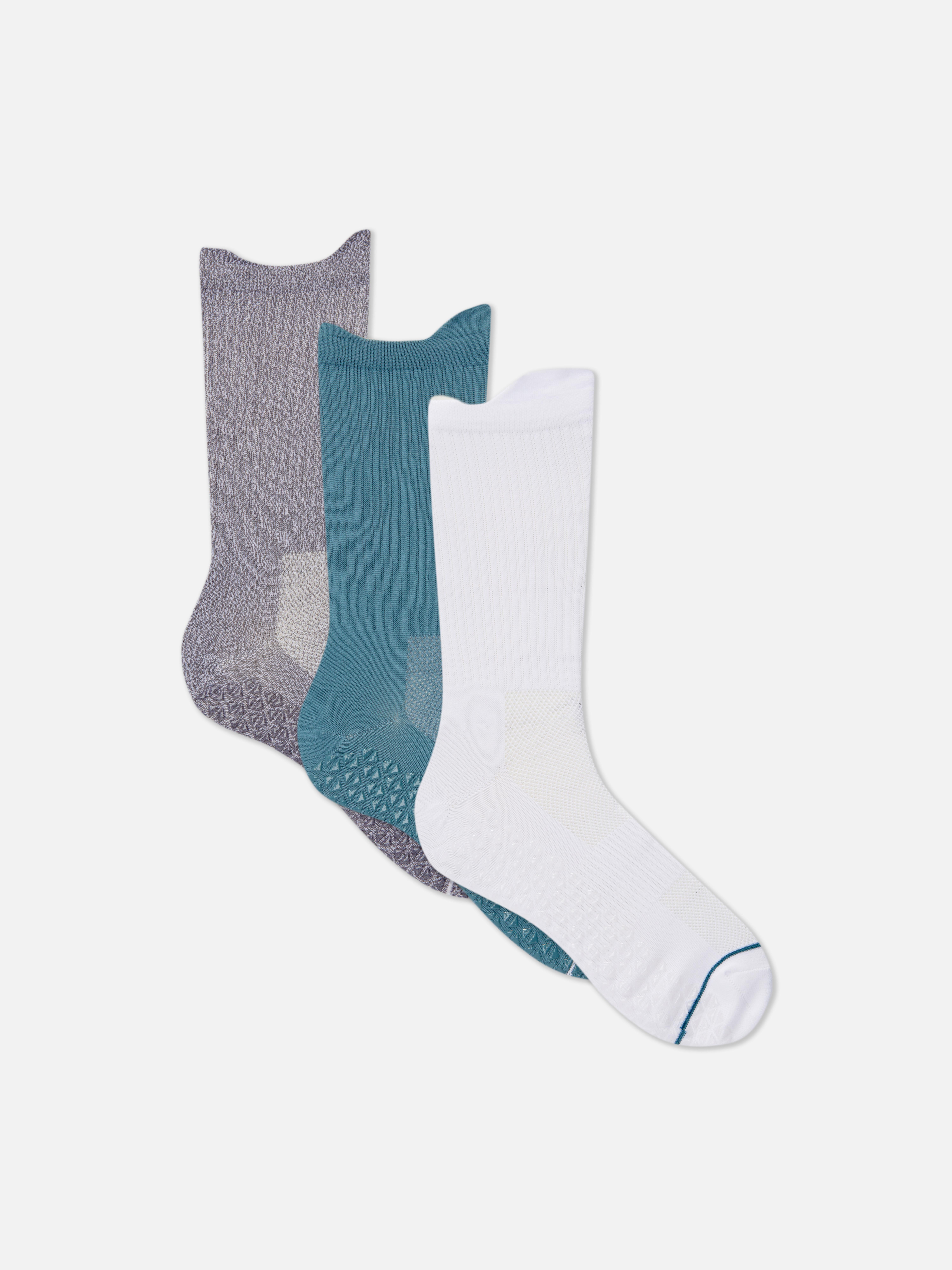 Pack de 3 calcetines deportivos antideslizantes